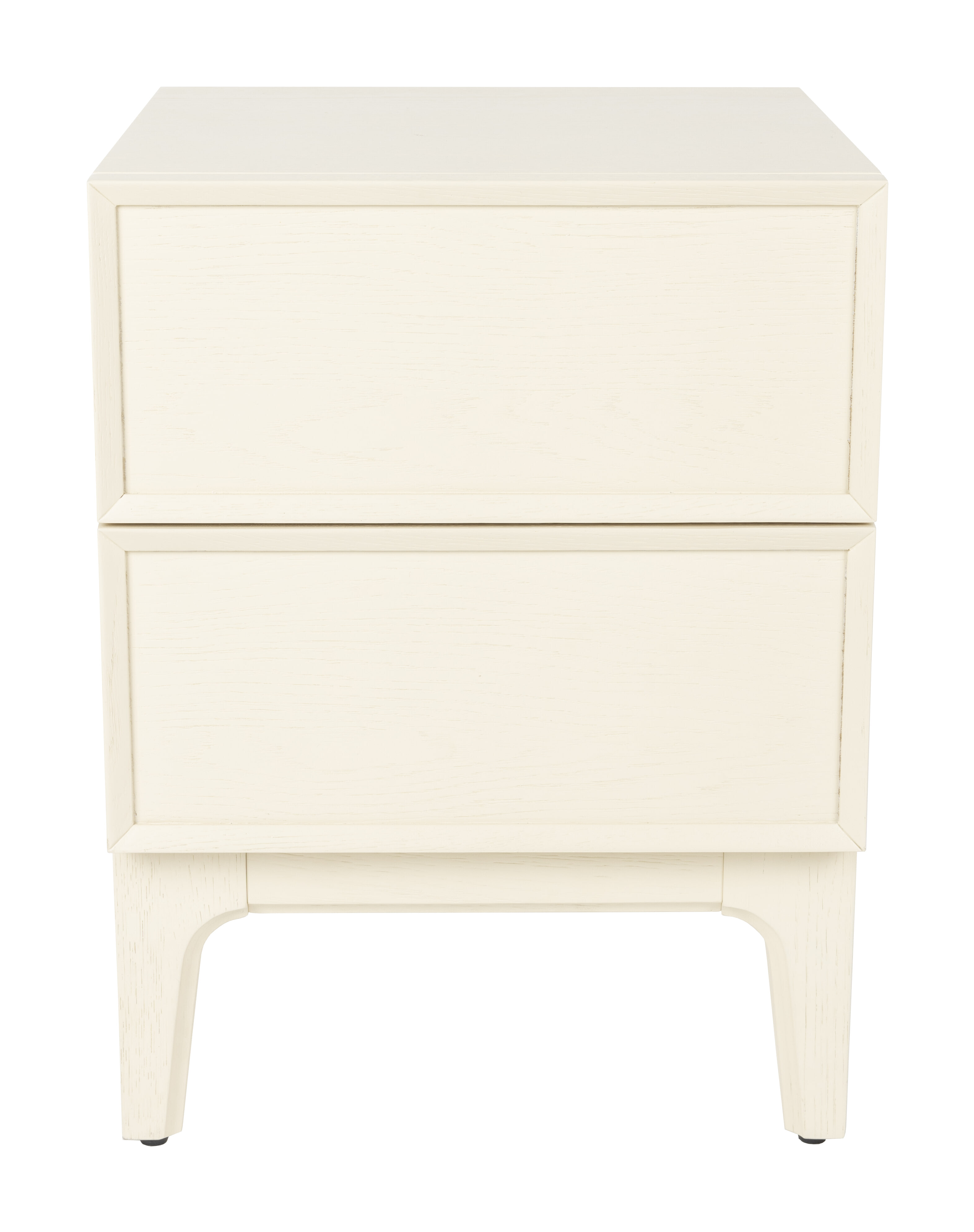 Zuiver Bijzettafel/Nachtkastje June Eiken, Met 2 laden - Beige