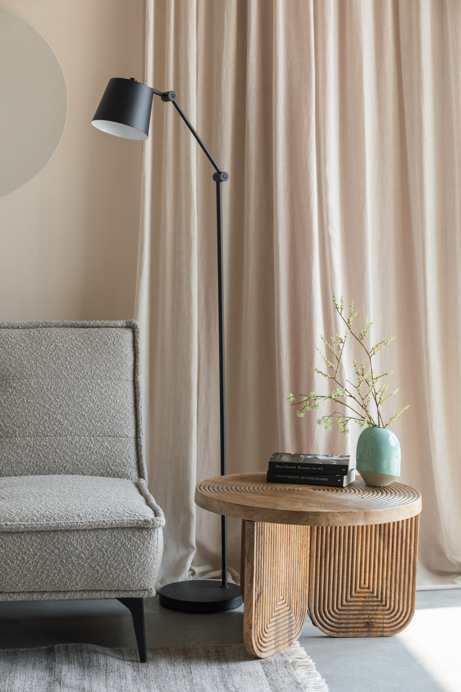 ZILT Slaapbank 'Monae' Bouclé, kleur Beige