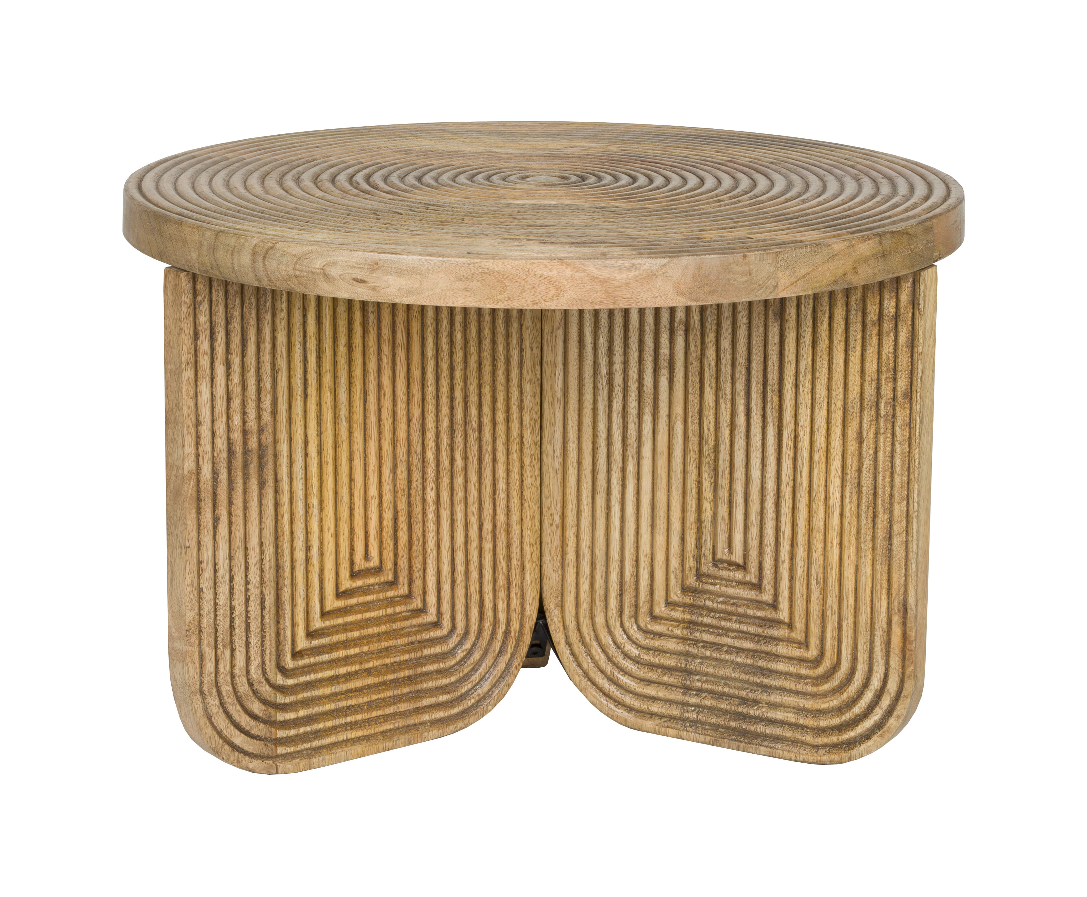 ZILT Ronde Salontafel 'Kang' Mangohout, 60cm