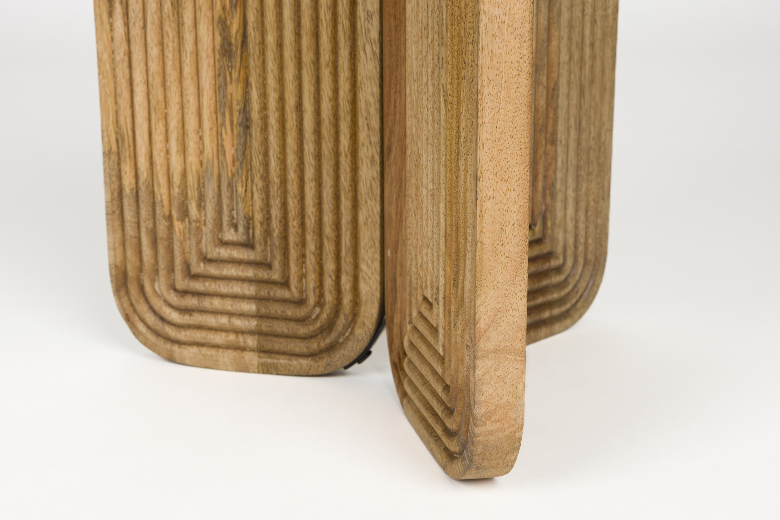 ZILT Ronde Bijzettafel 'Kang' Mangohout, 40cm