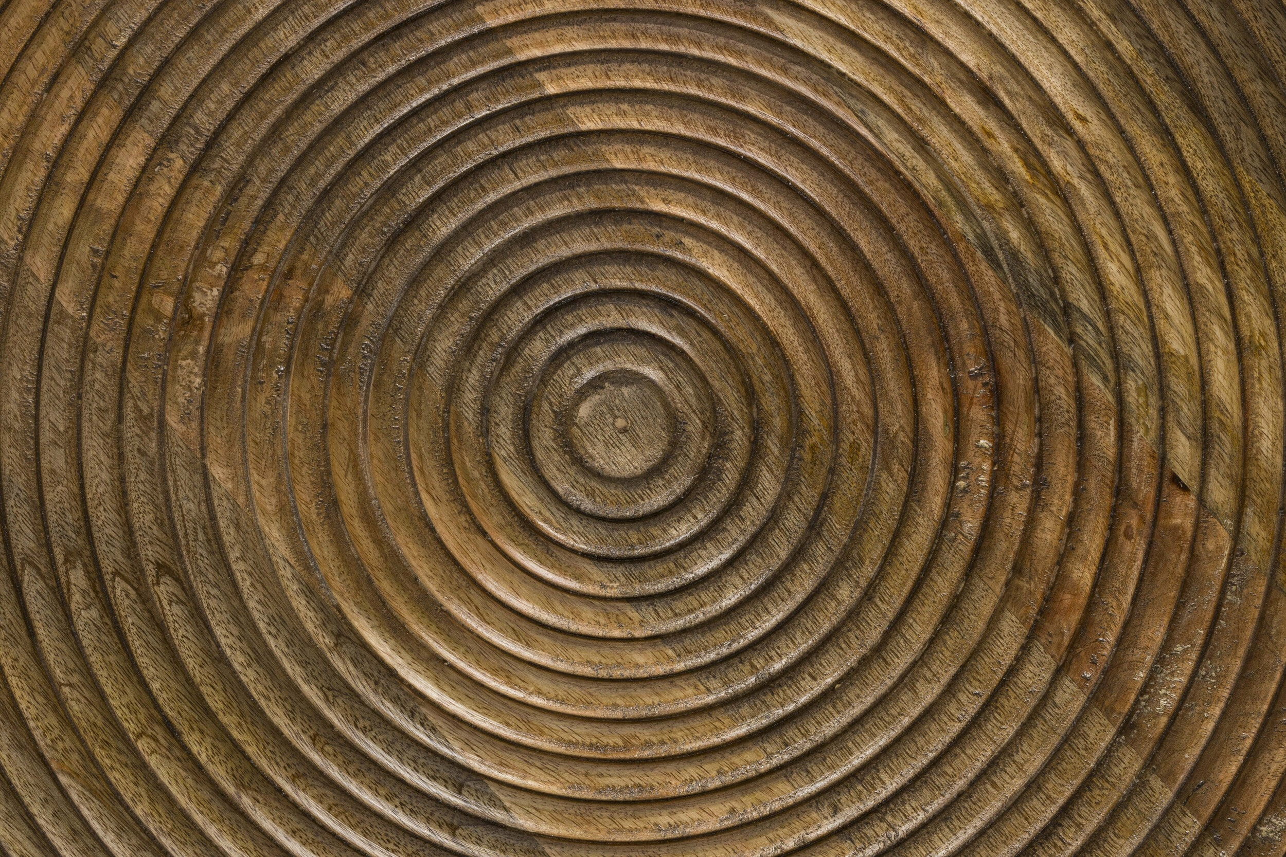 ZILT Ronde Bijzettafel 'Kang' Mangohout, 40cm