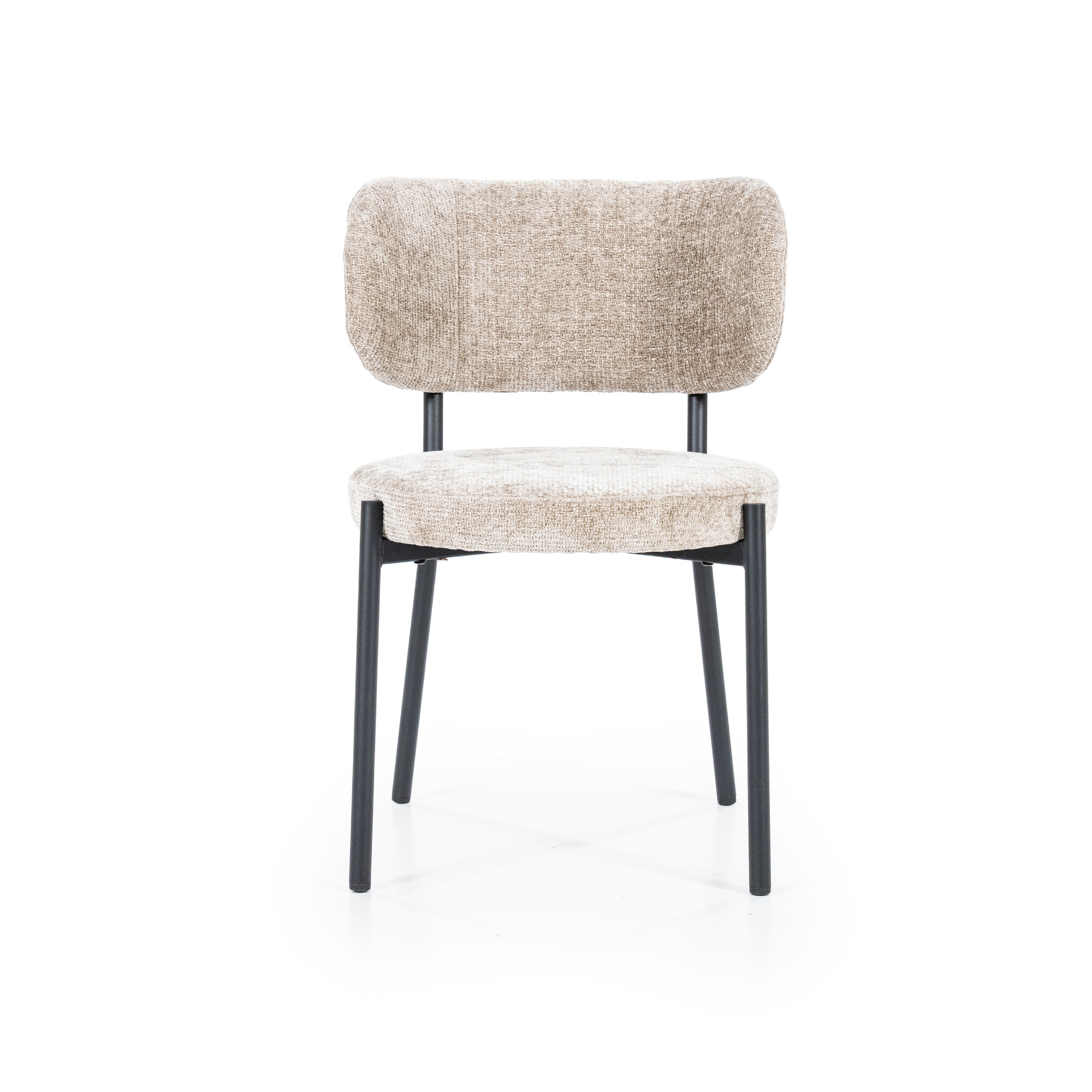 By-Boo Eetkamerstoel 'Oasis' Chenille, kleur Taupe