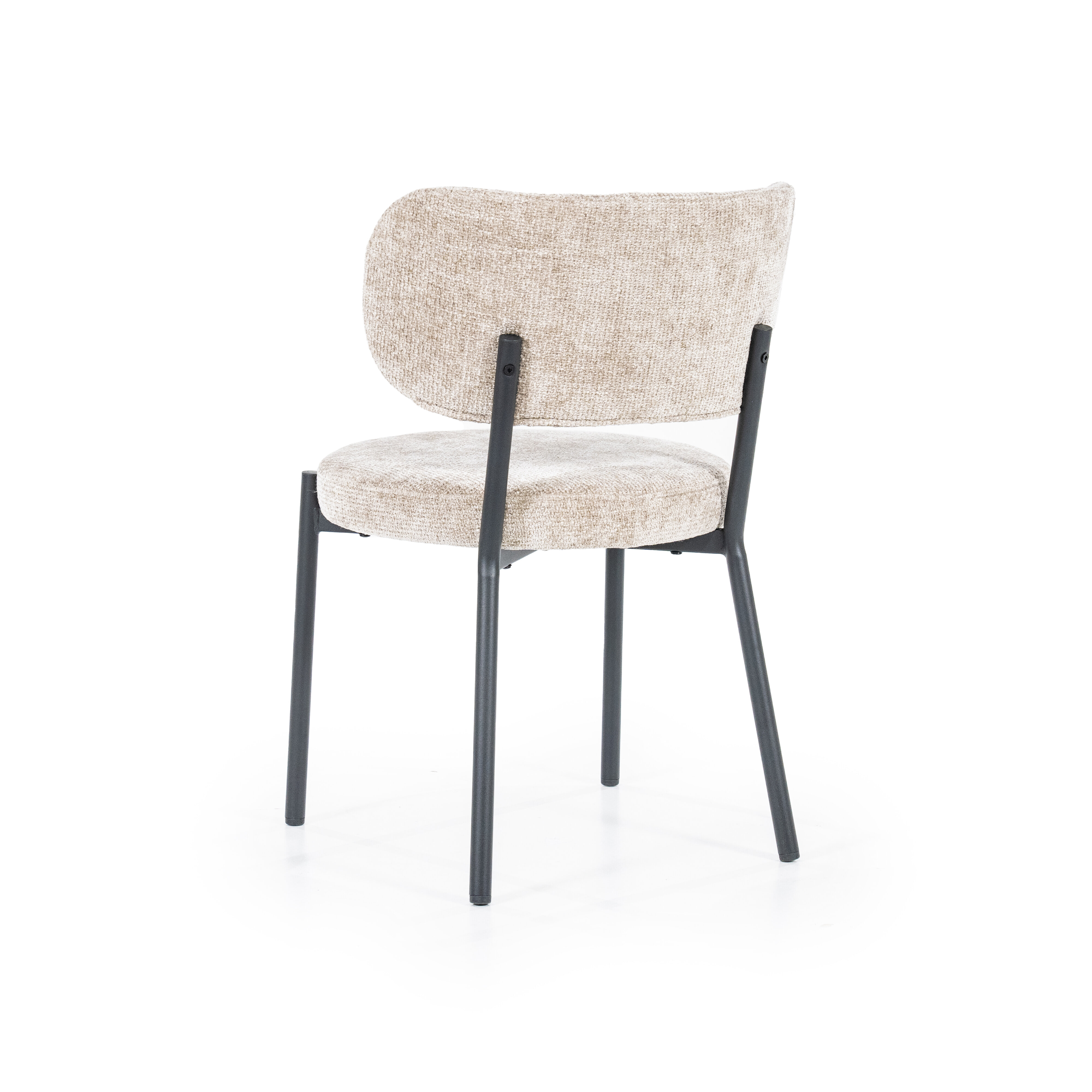By-Boo Eetkamerstoel 'Oasis' Chenille, kleur Taupe