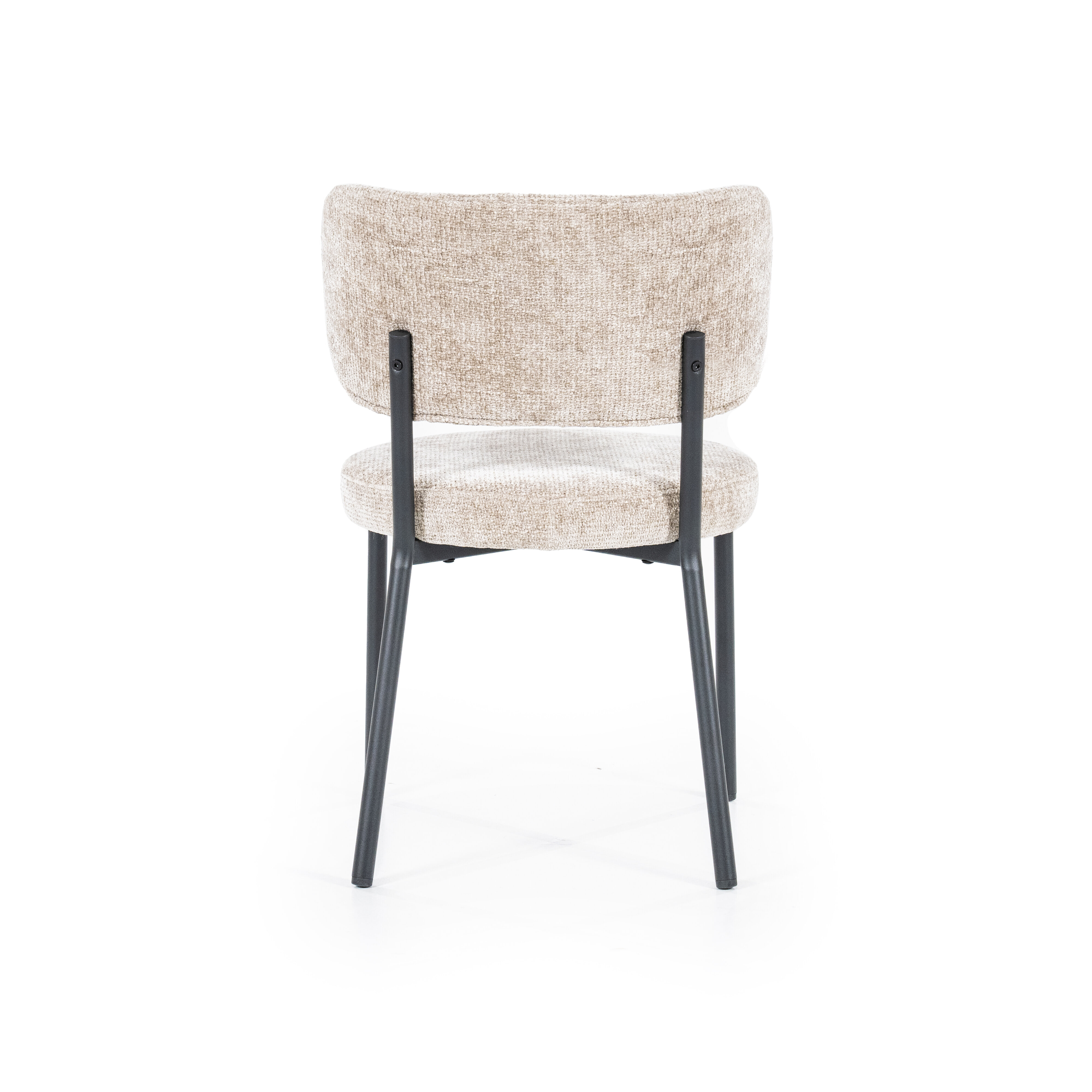 By-Boo Eetkamerstoel 'Oasis' Chenille, kleur Taupe