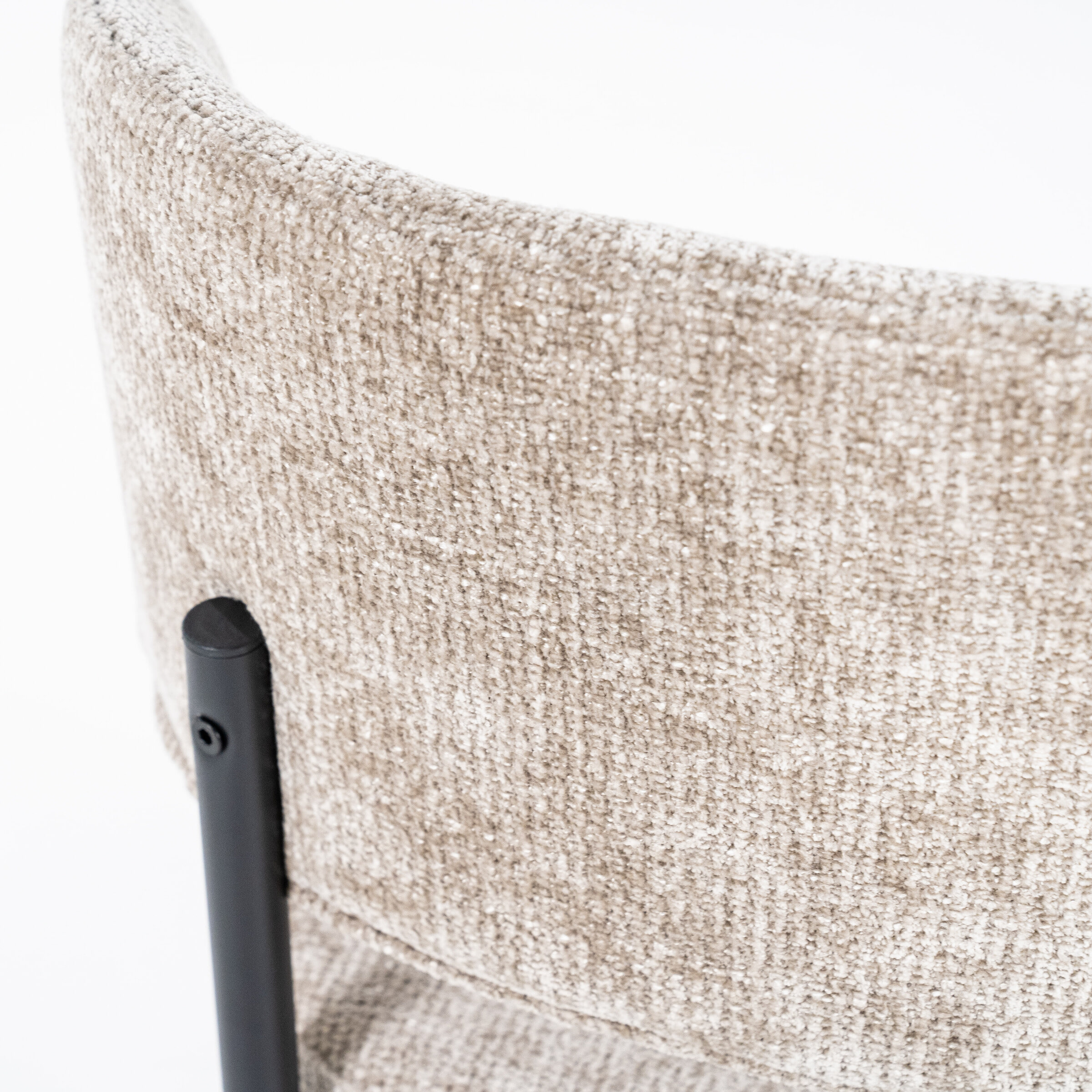 By-Boo Eetkamerstoel 'Oasis' Chenille, kleur Taupe