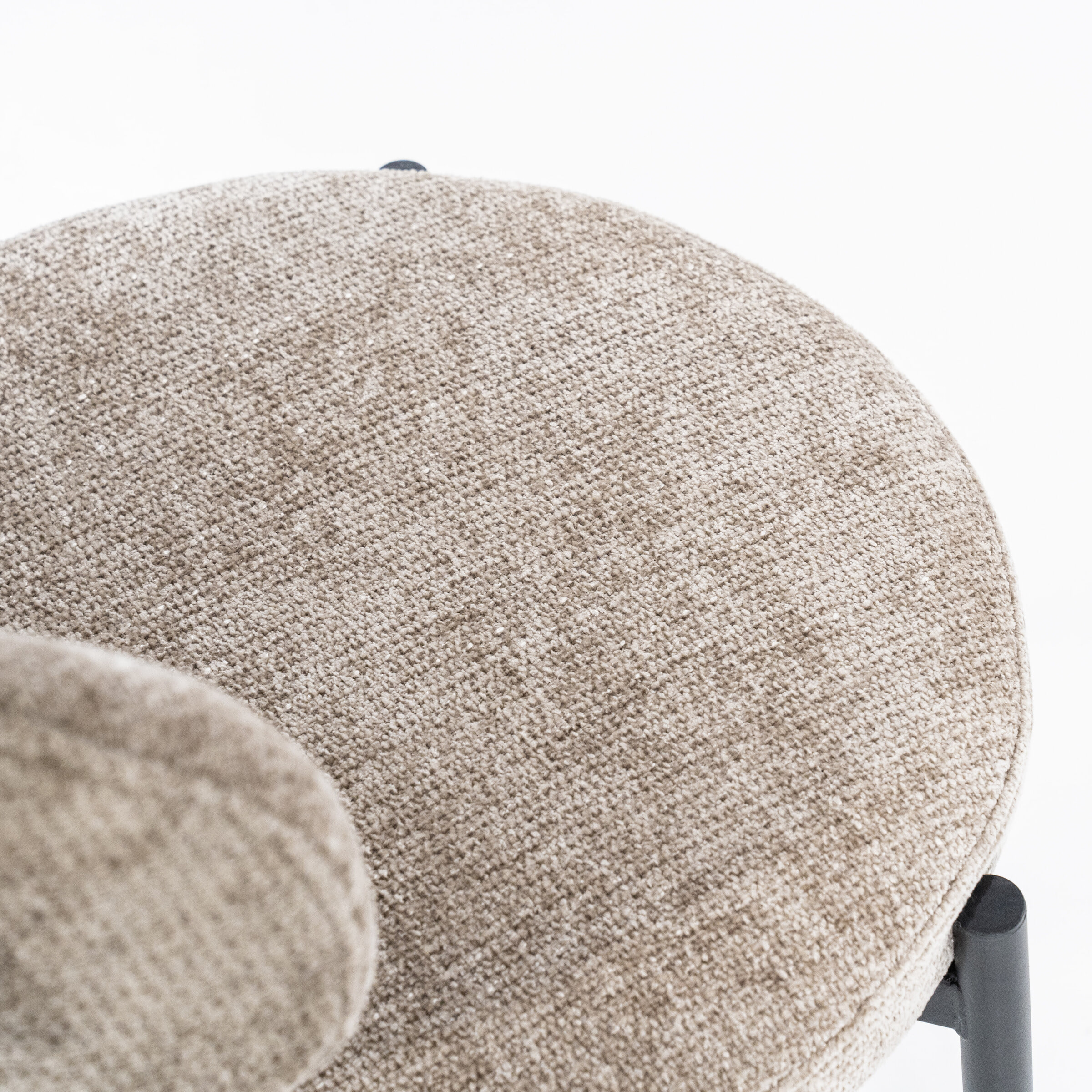 By-Boo Eetkamerstoel 'Oasis' Chenille, kleur Taupe