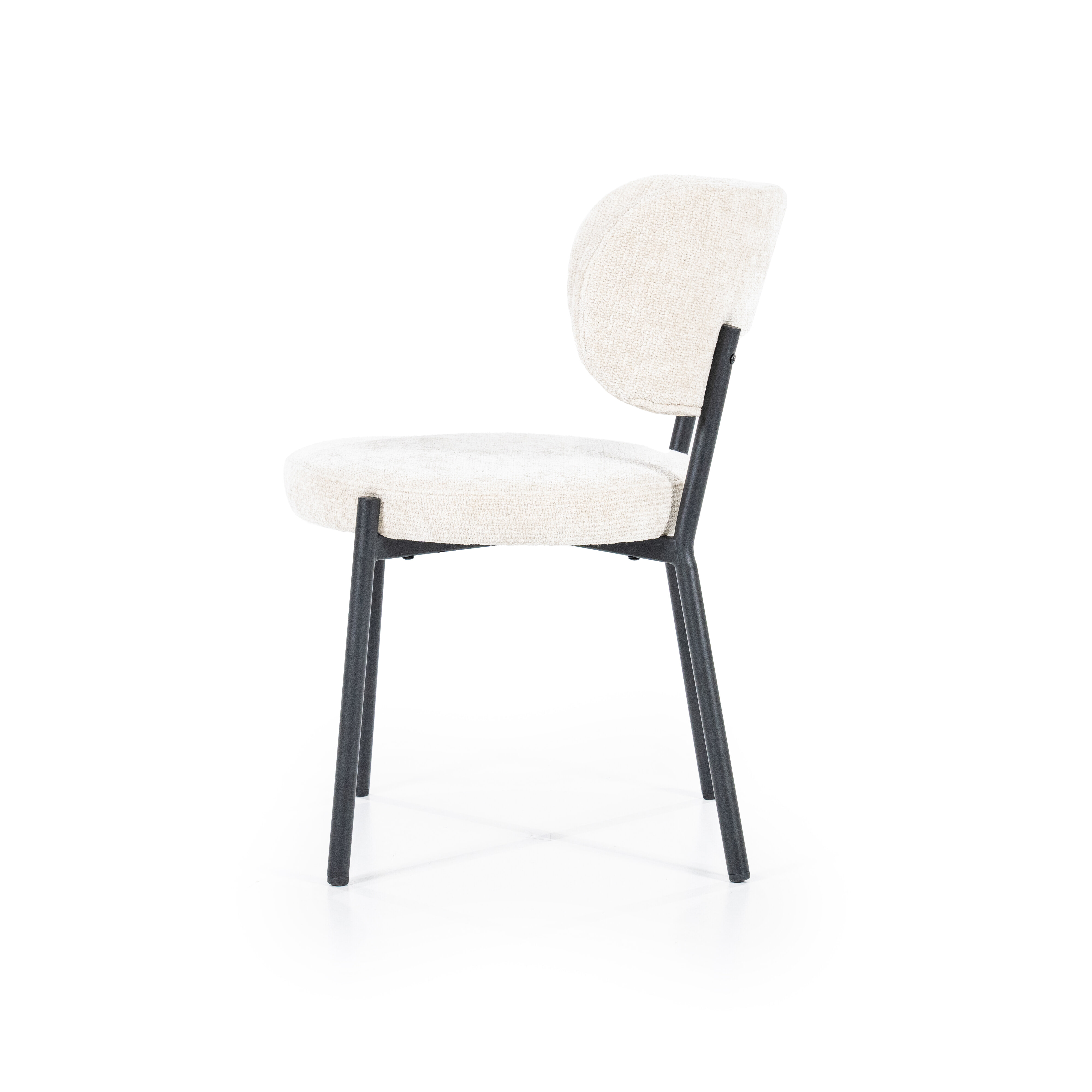 By-Boo Eetkamerstoel 'Oasis' Chenille, kleur Beige
