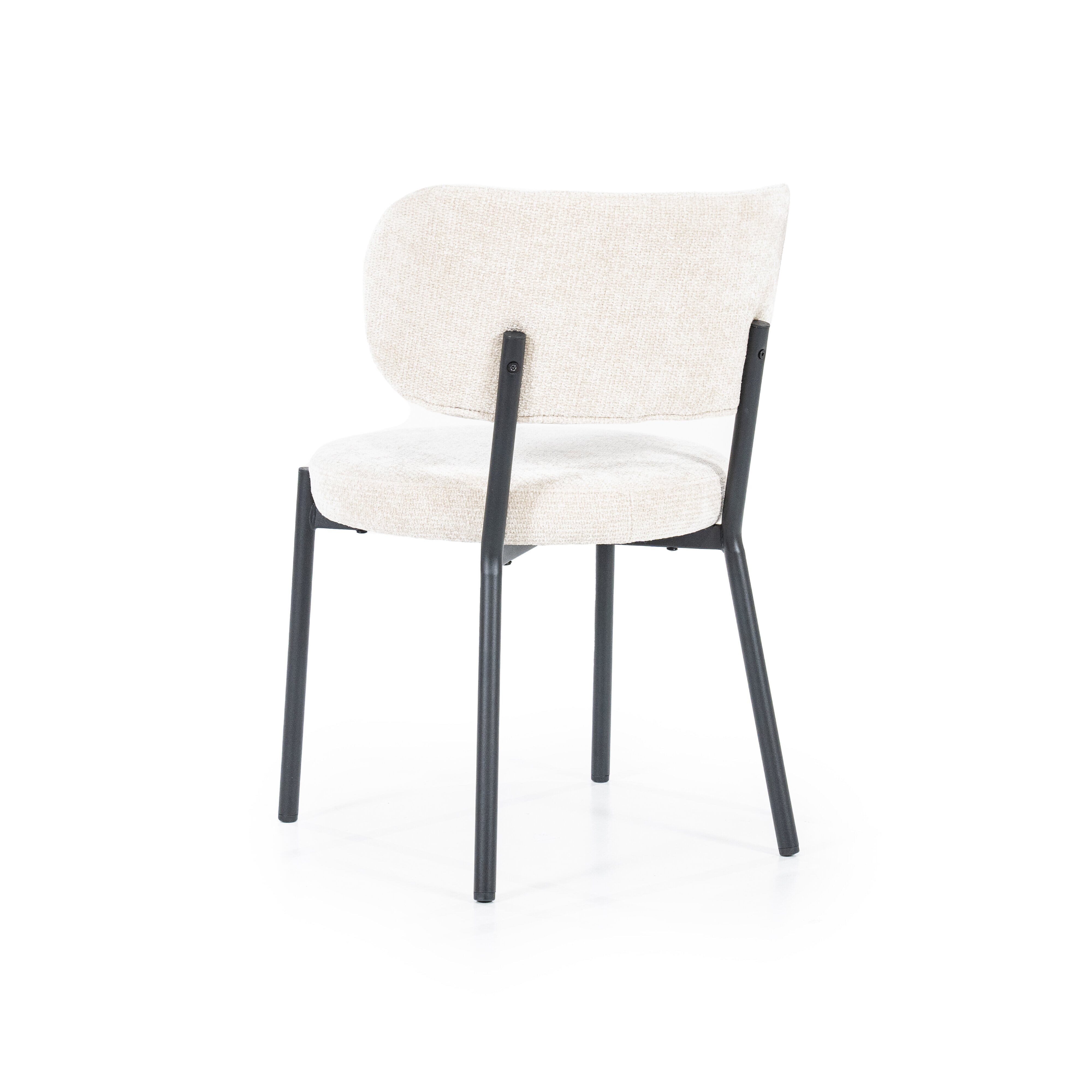 By-Boo Eetkamerstoel 'Oasis' Chenille, kleur Beige