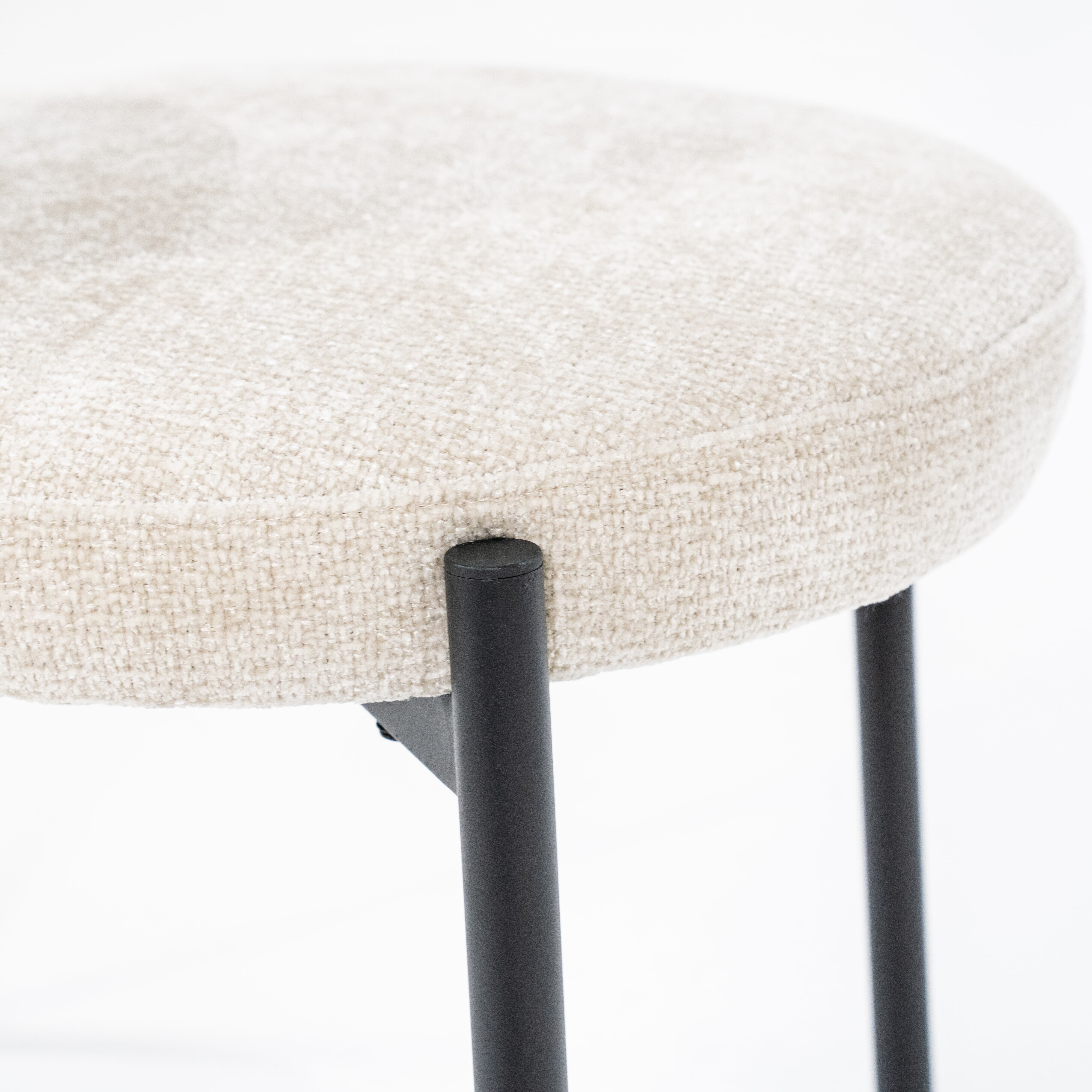 By-Boo Eetkamerstoel 'Oasis' Chenille, kleur Beige