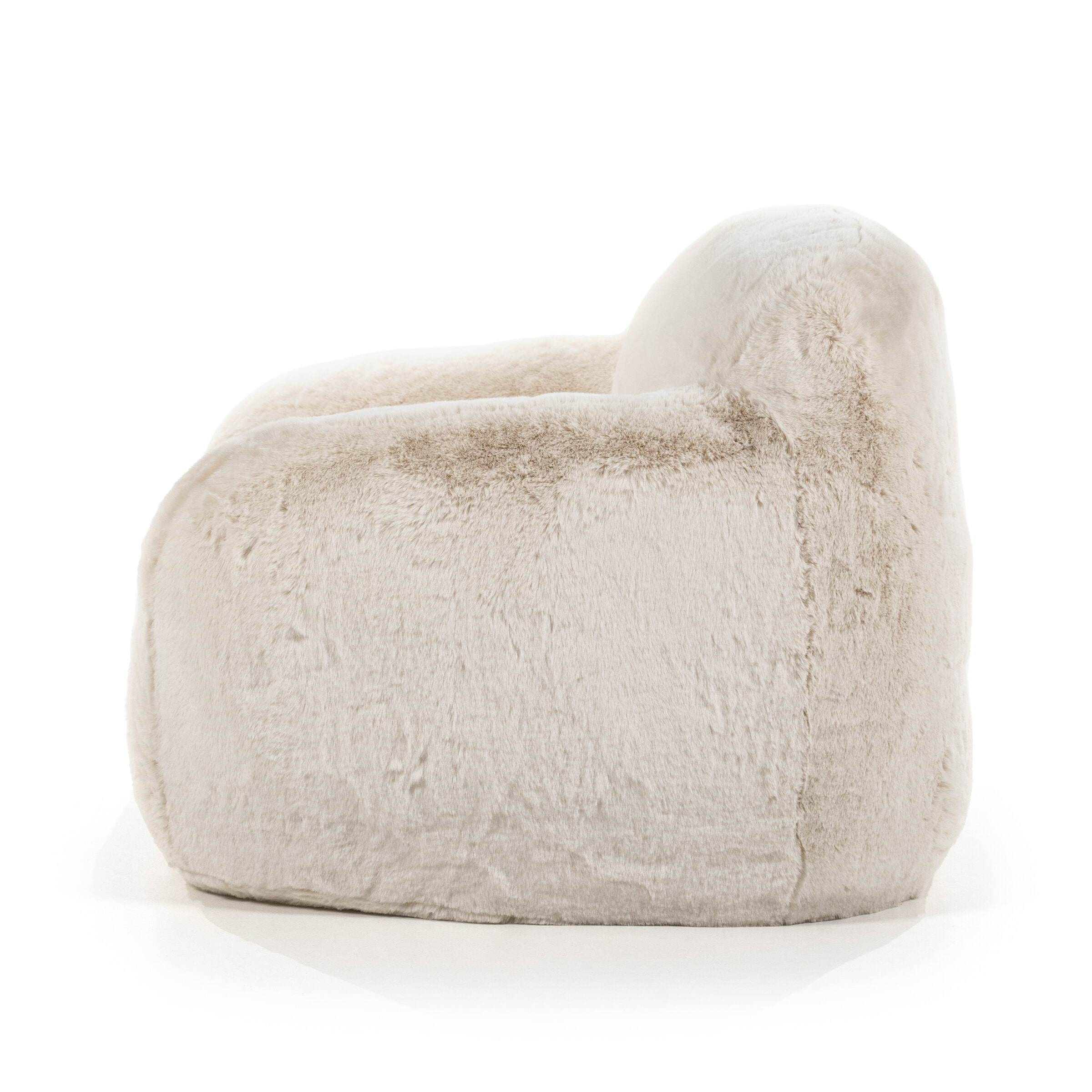 By-Boo Fauteuil 'Hug' Fluffy, kleur Beige