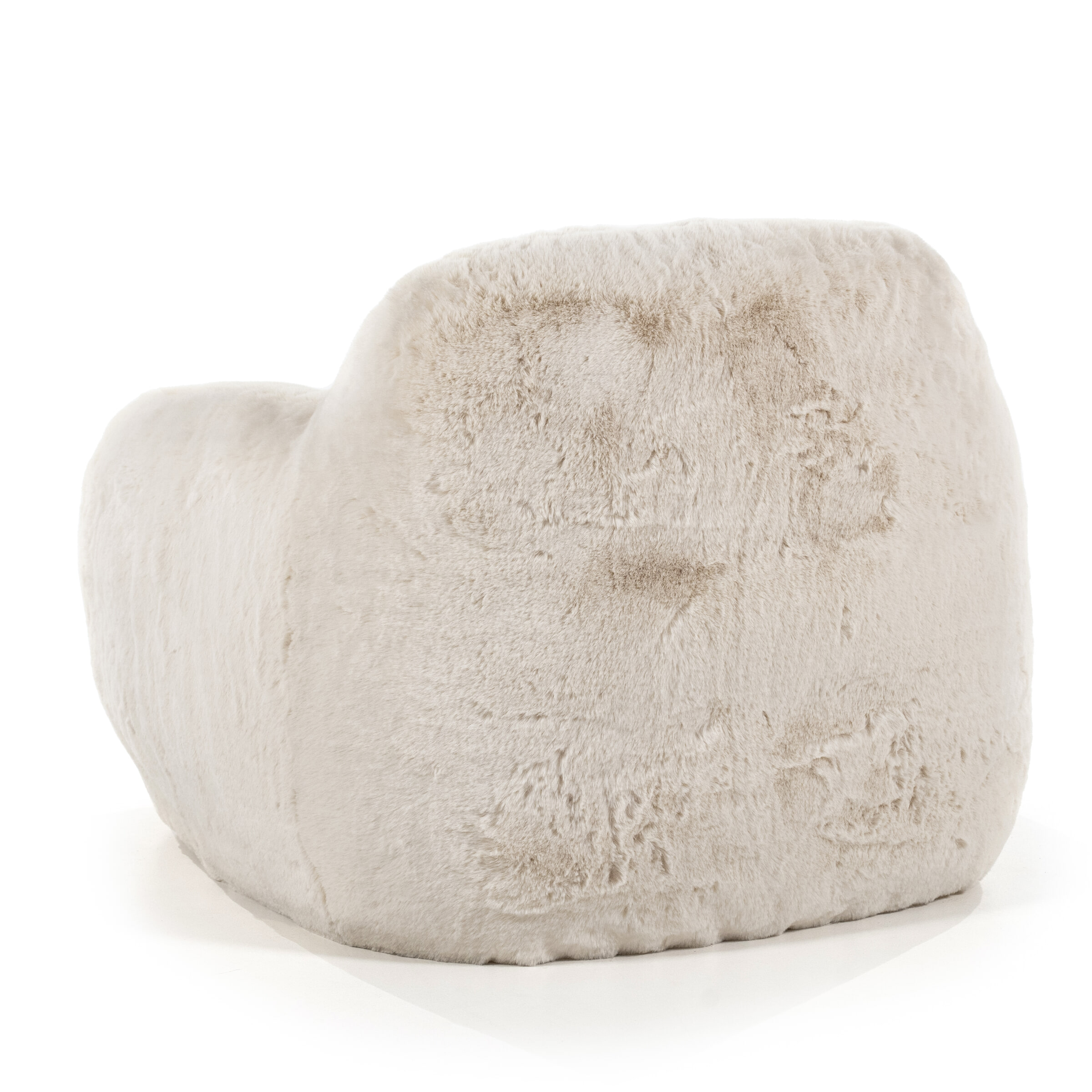 By-Boo Fauteuil 'Hug' Fluffy, kleur Beige