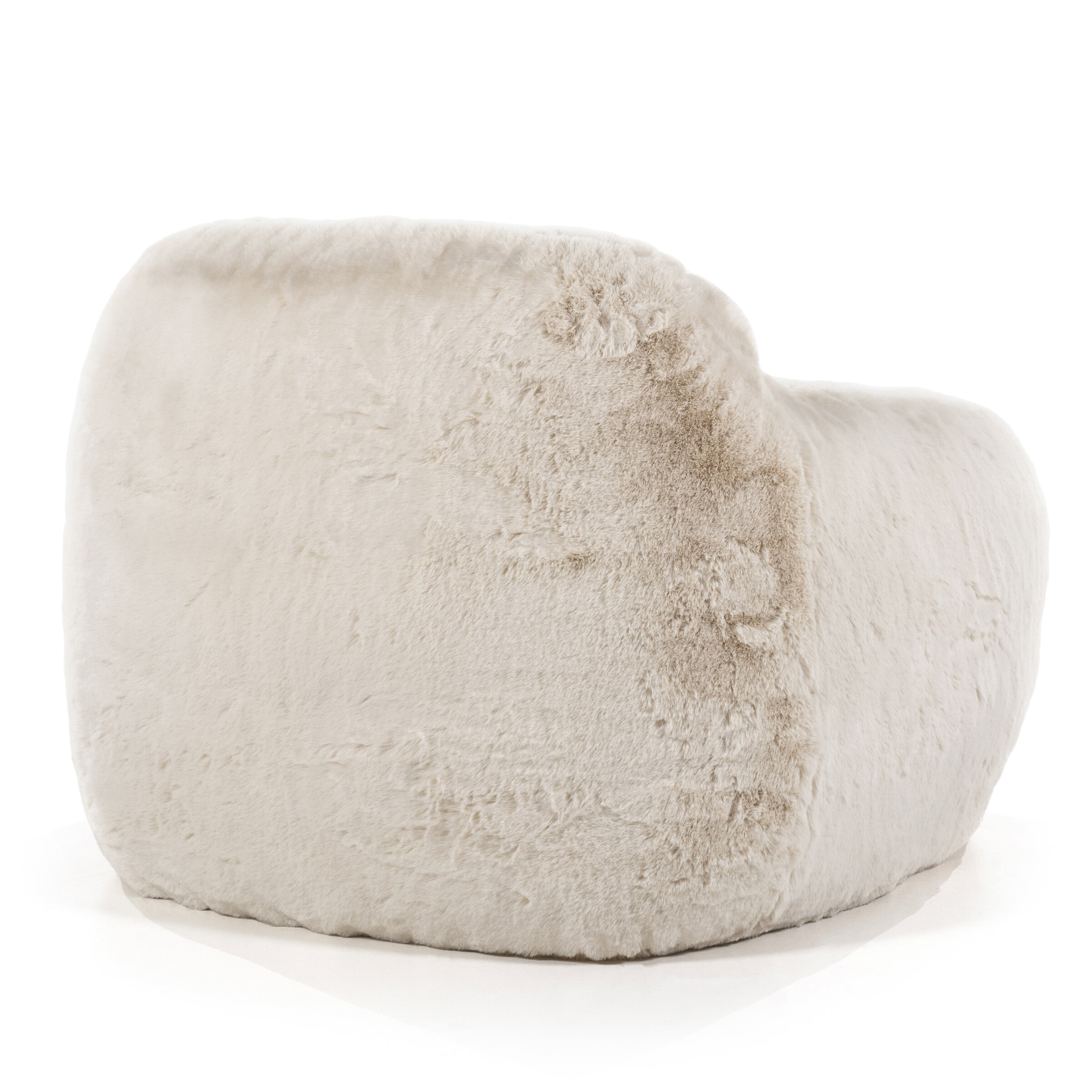 By-Boo Fauteuil 'Hug' Fluffy, kleur Beige