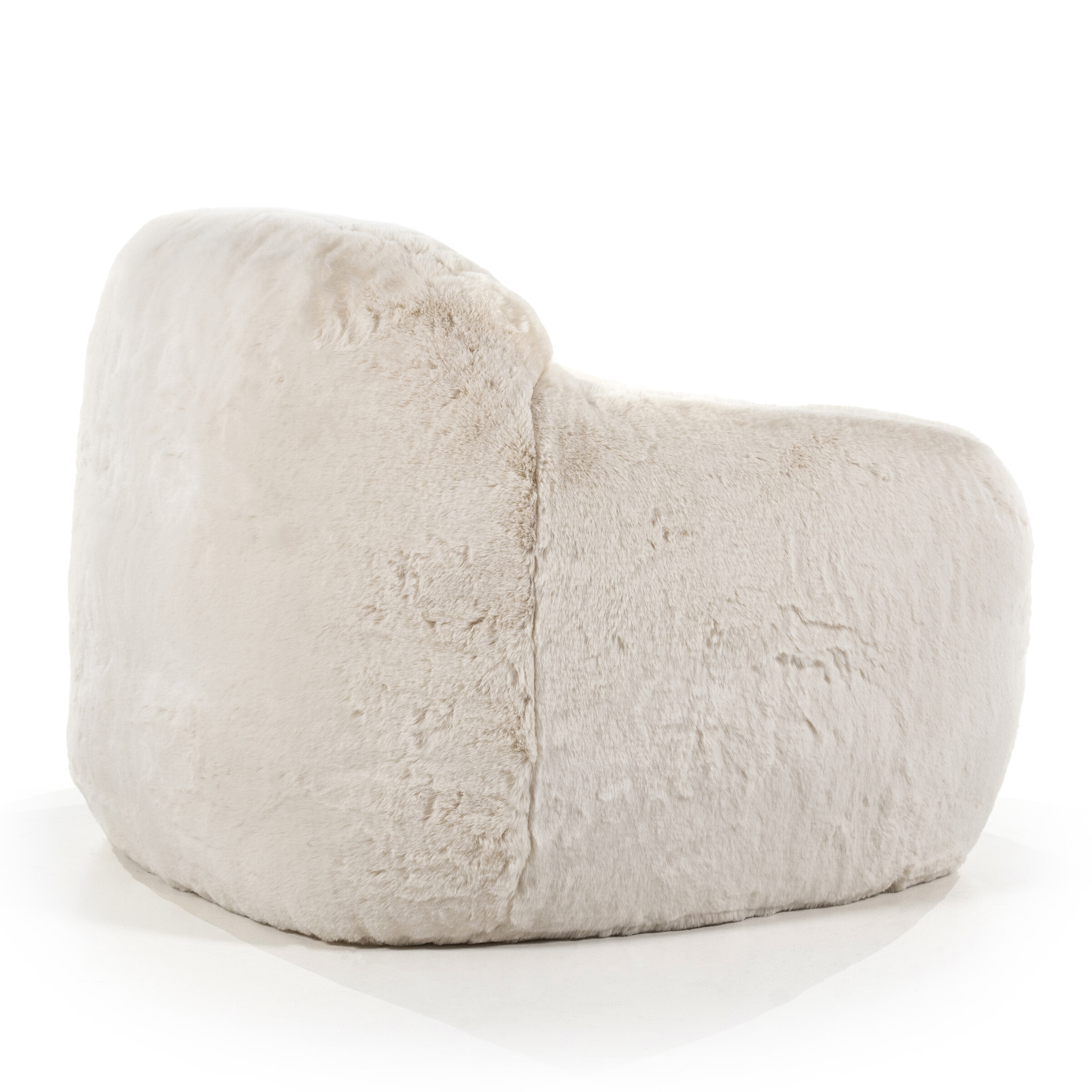 By-Boo Fauteuil 'Hug' Fluffy, kleur Beige