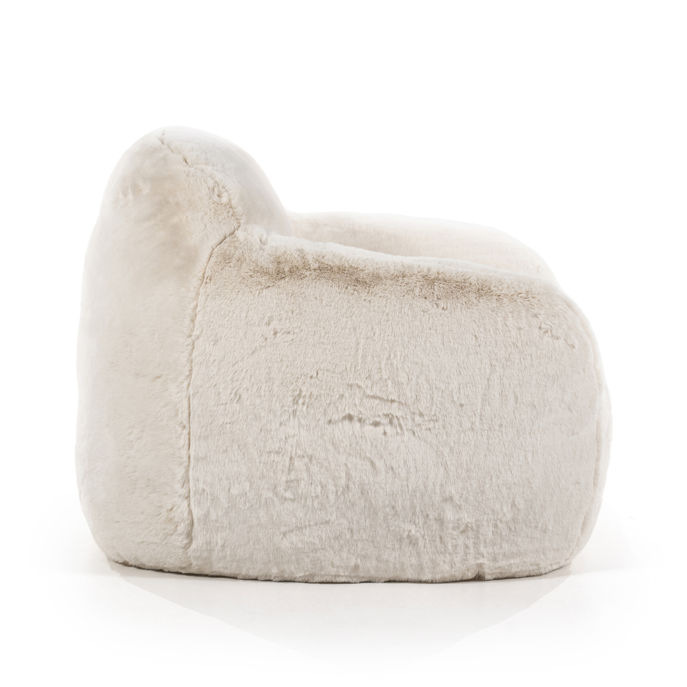 By-Boo Fauteuil 'Hug' Fluffy, kleur Beige