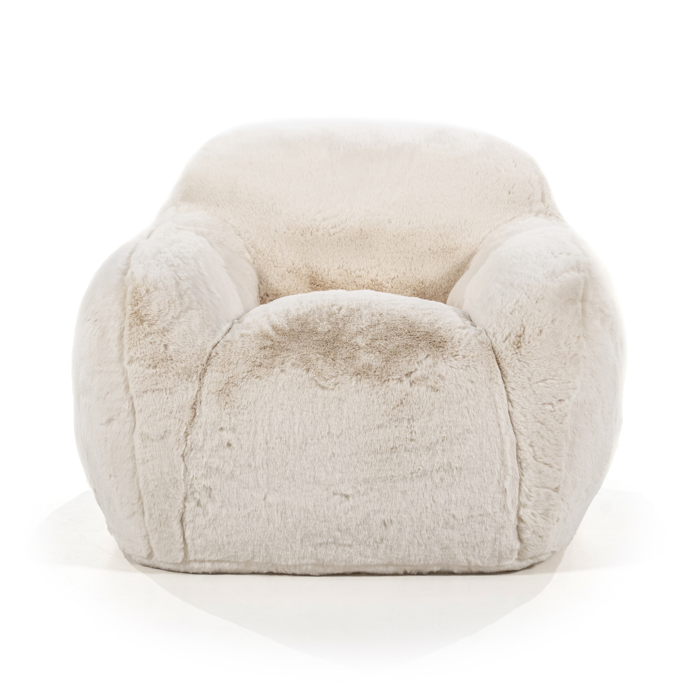 By-Boo Fauteuil 'Hug' Fluffy, kleur Beige