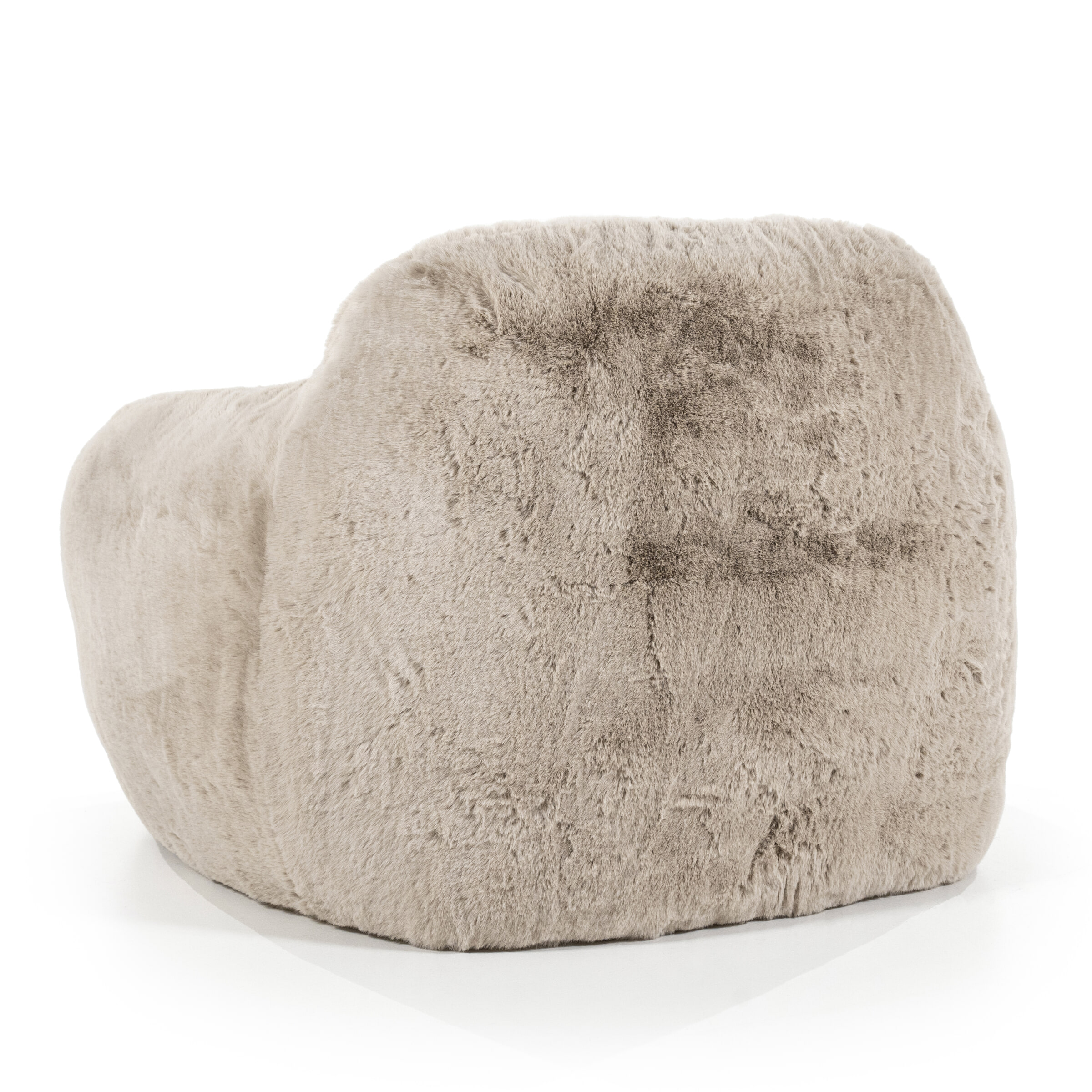 By-Boo Fauteuil 'Hug' Fluffy, kleur Taupe