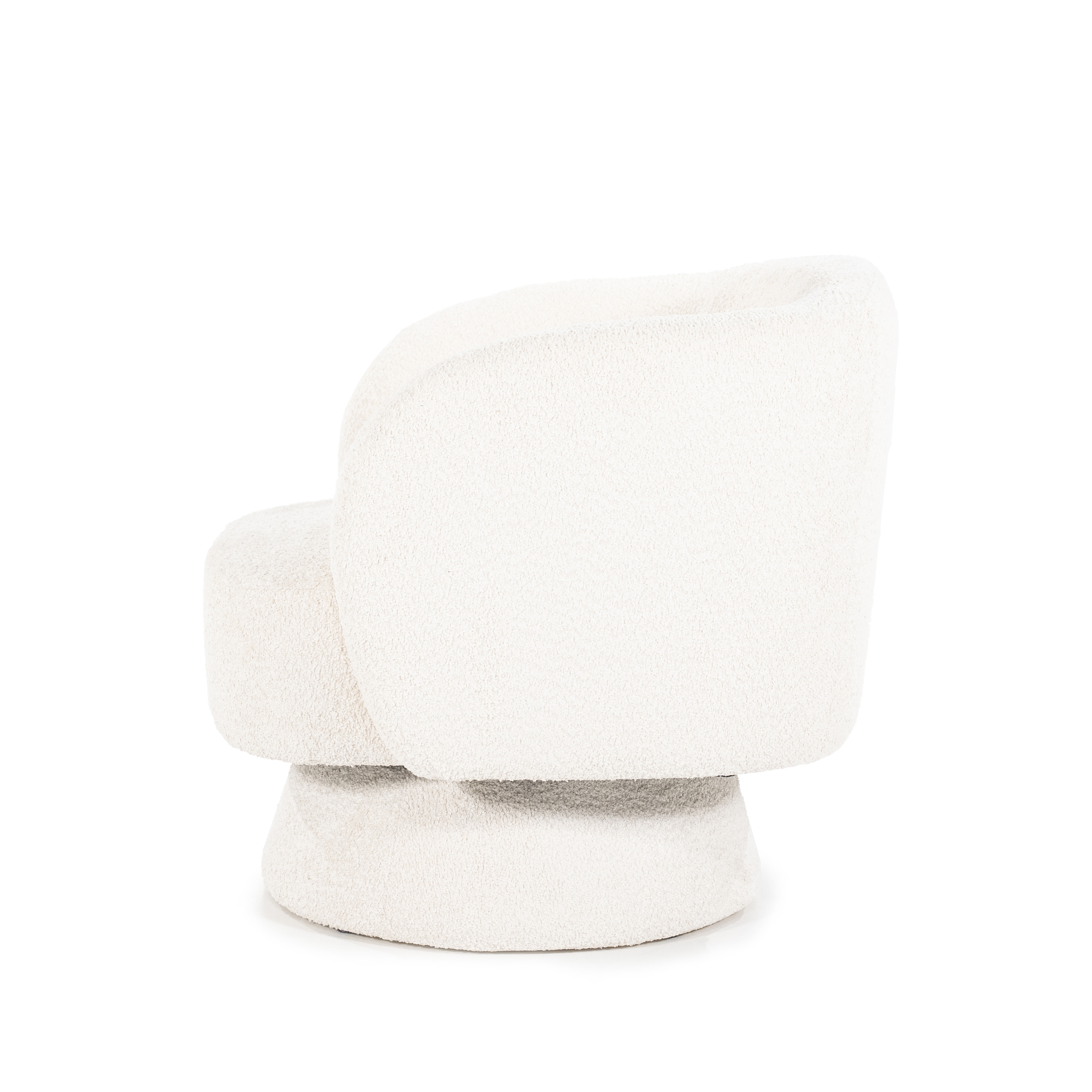 By-Boo Draaifauteuil 'Balou' Bouclé, kleur Beige
