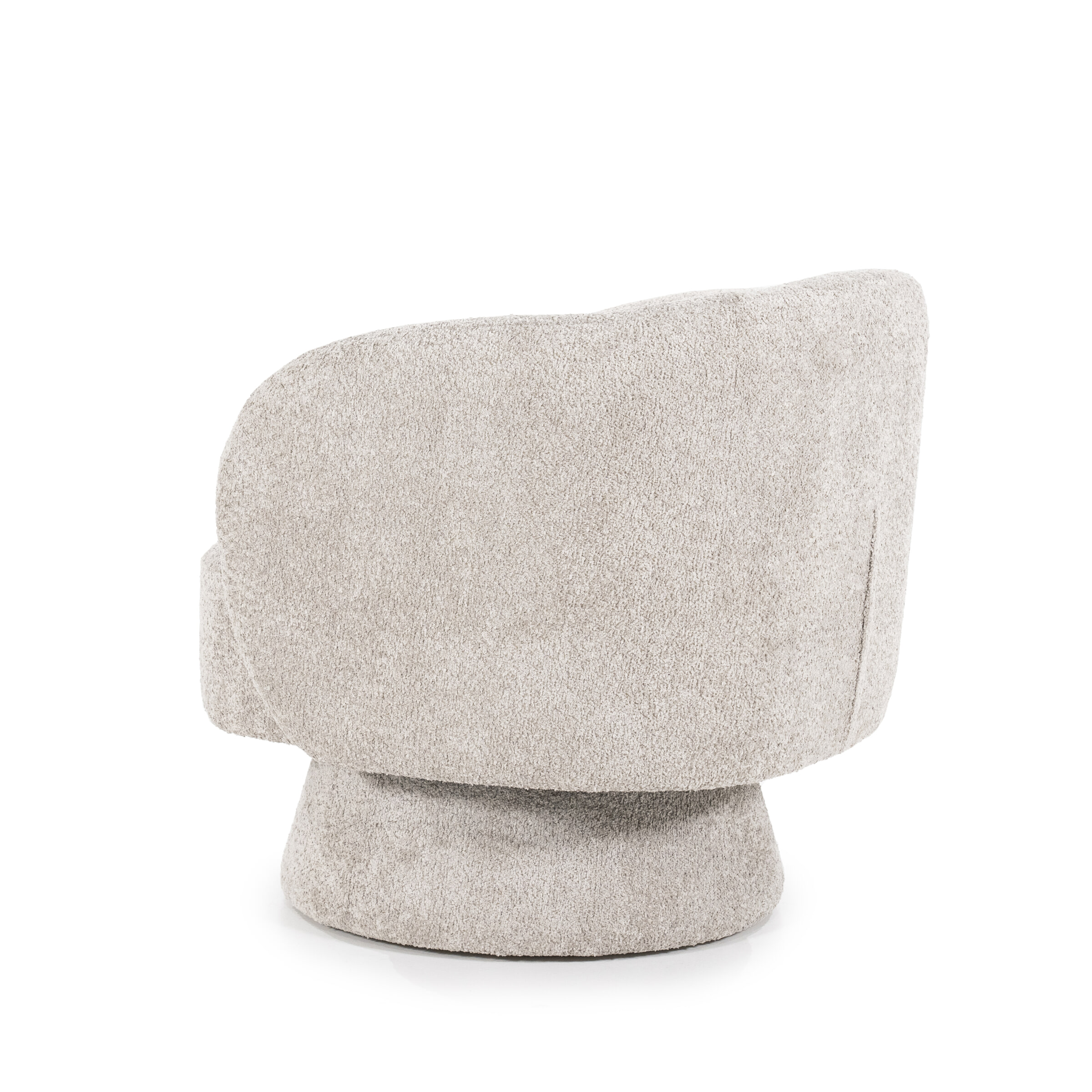 By-Boo Draaifauteuil 'Balou' Bouclé, kleur Taupe