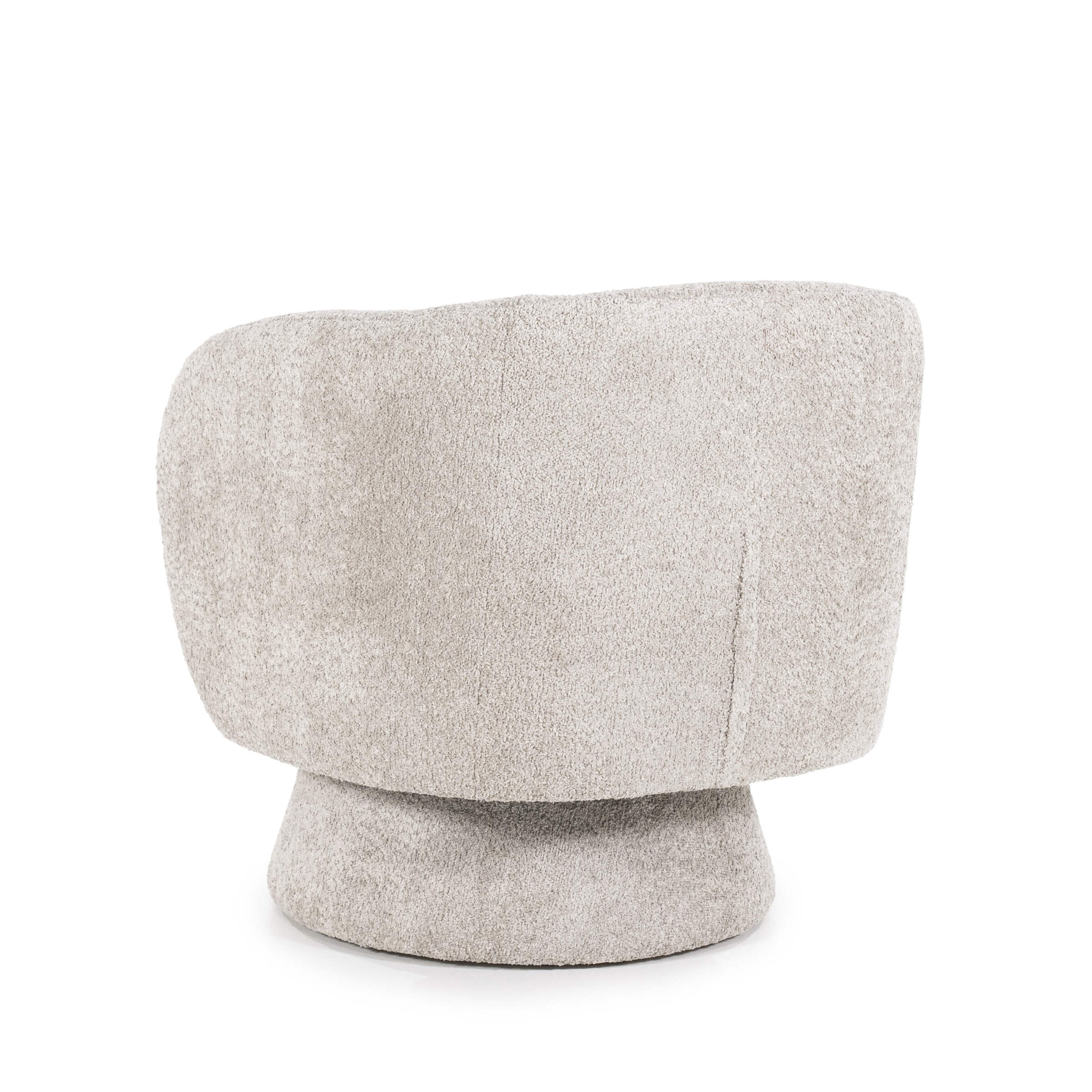 By-Boo Draaifauteuil 'Balou' Bouclé, kleur Taupe