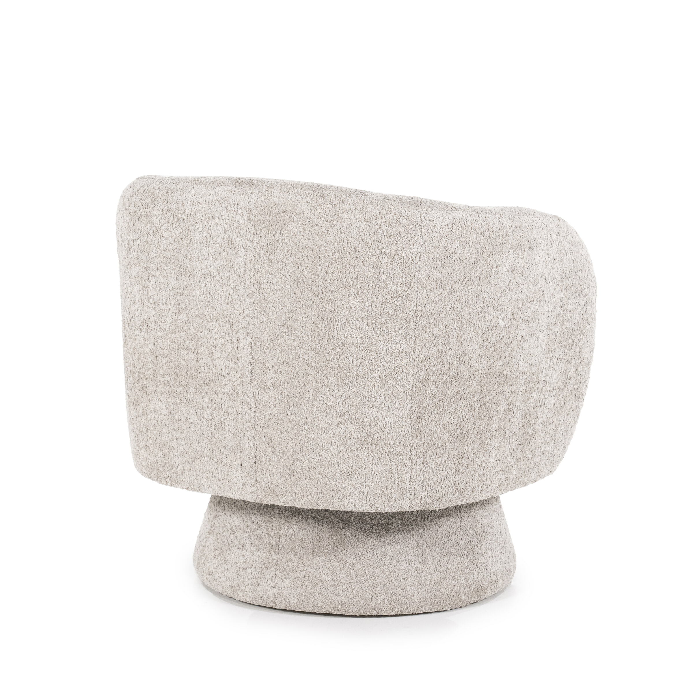 By-Boo Draaifauteuil 'Balou' Bouclé, kleur Taupe