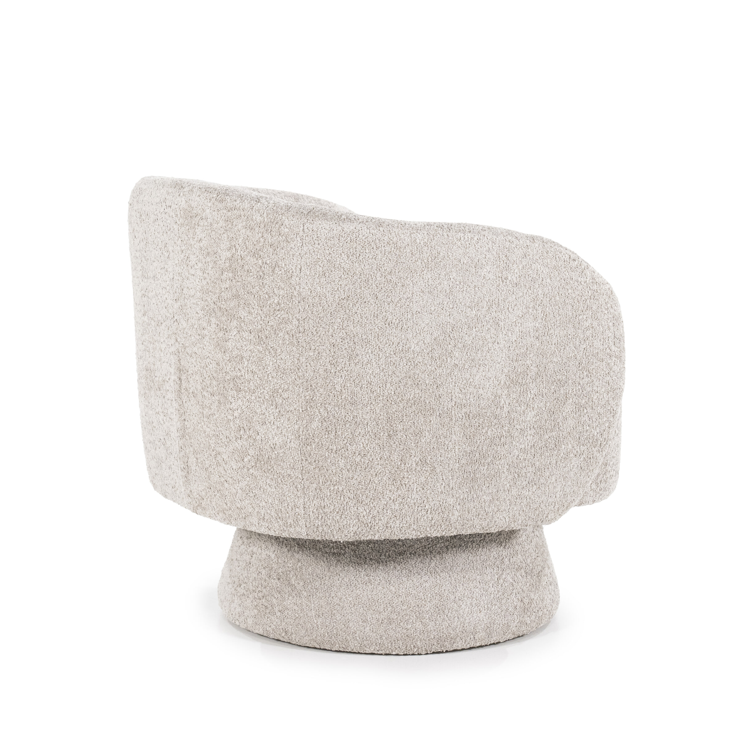 By-Boo Draaifauteuil 'Balou' Bouclé, kleur Taupe