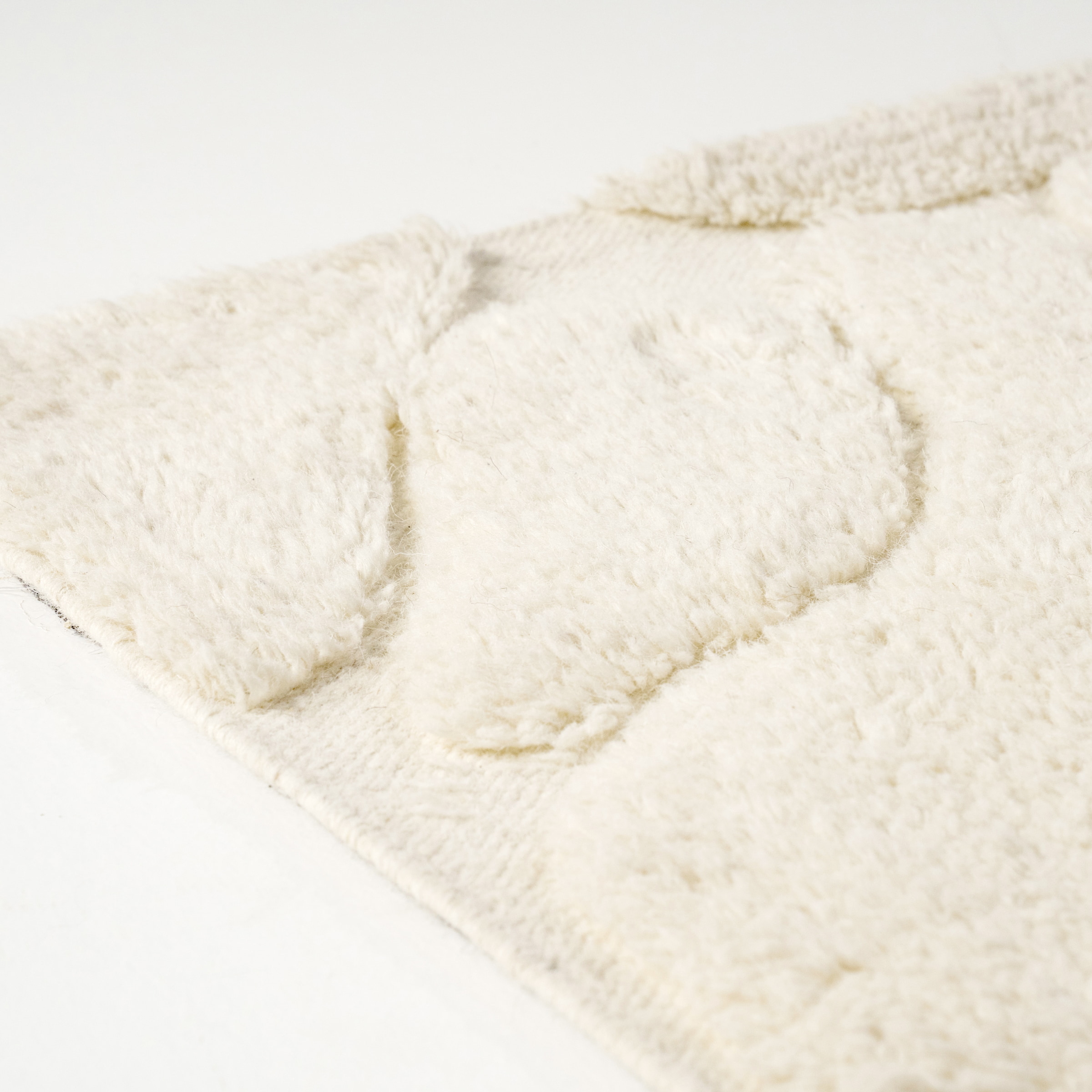 By-Boo Vloerkleed 'Kala' Wol, 160 x 230cm, kleur Off White