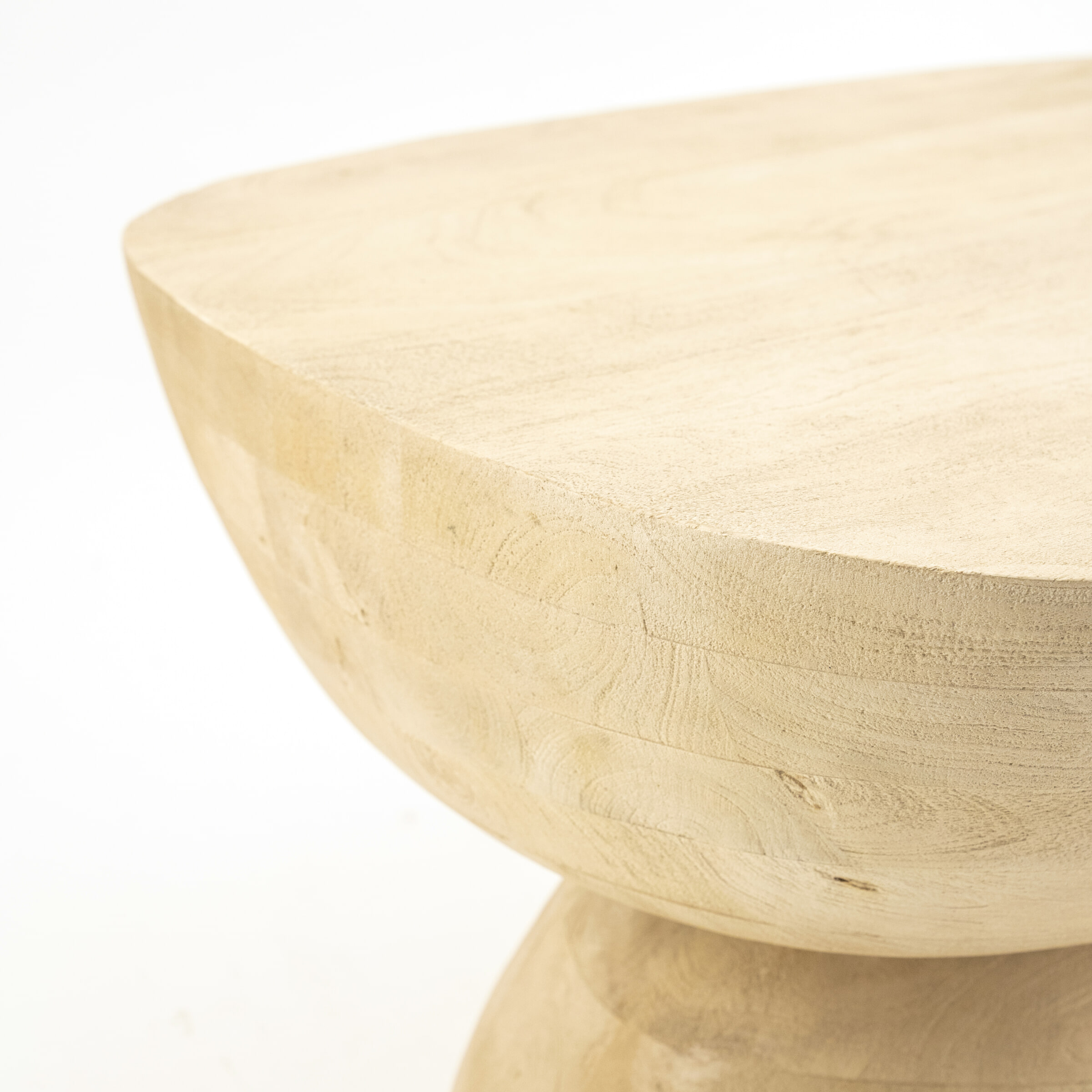 By-Boo Salontafel 'Cobble' Mangohout, 75 x 59cm, kleur Naturel