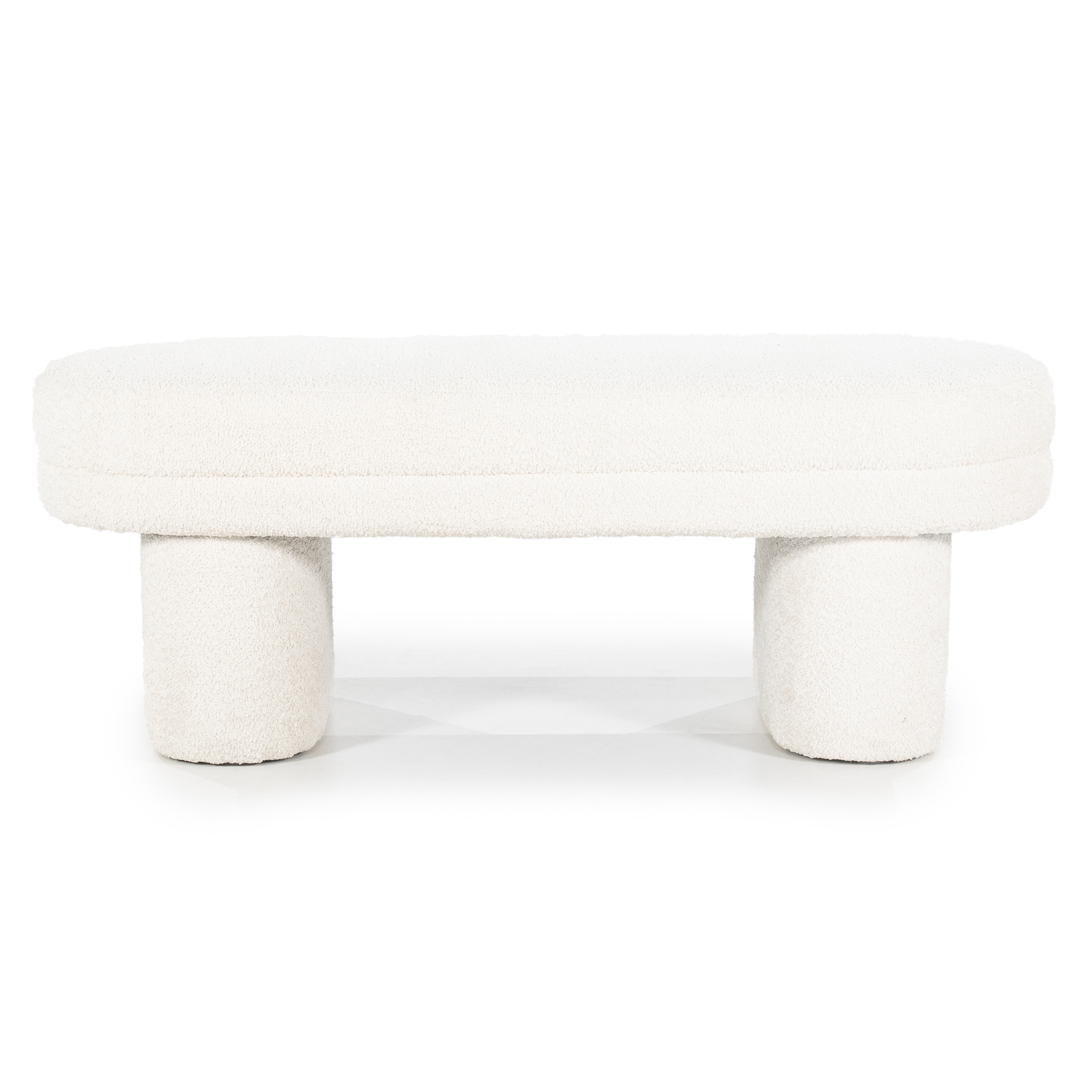 By-Boo Halbank 'Rama' Bouclé, 120cm, kleur Beige