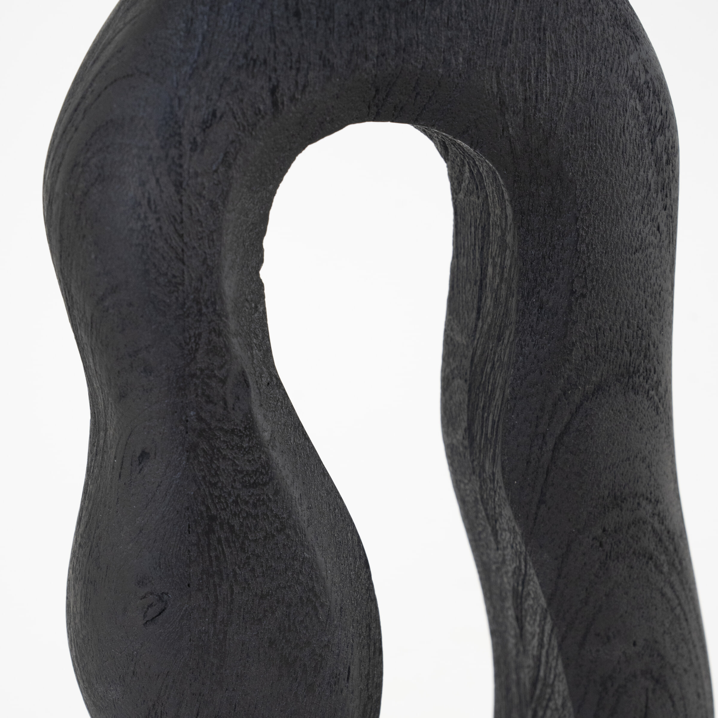 By-Boo Tafellamp 'Shiboo' Hout, 63cm hoog, kleur Zwart