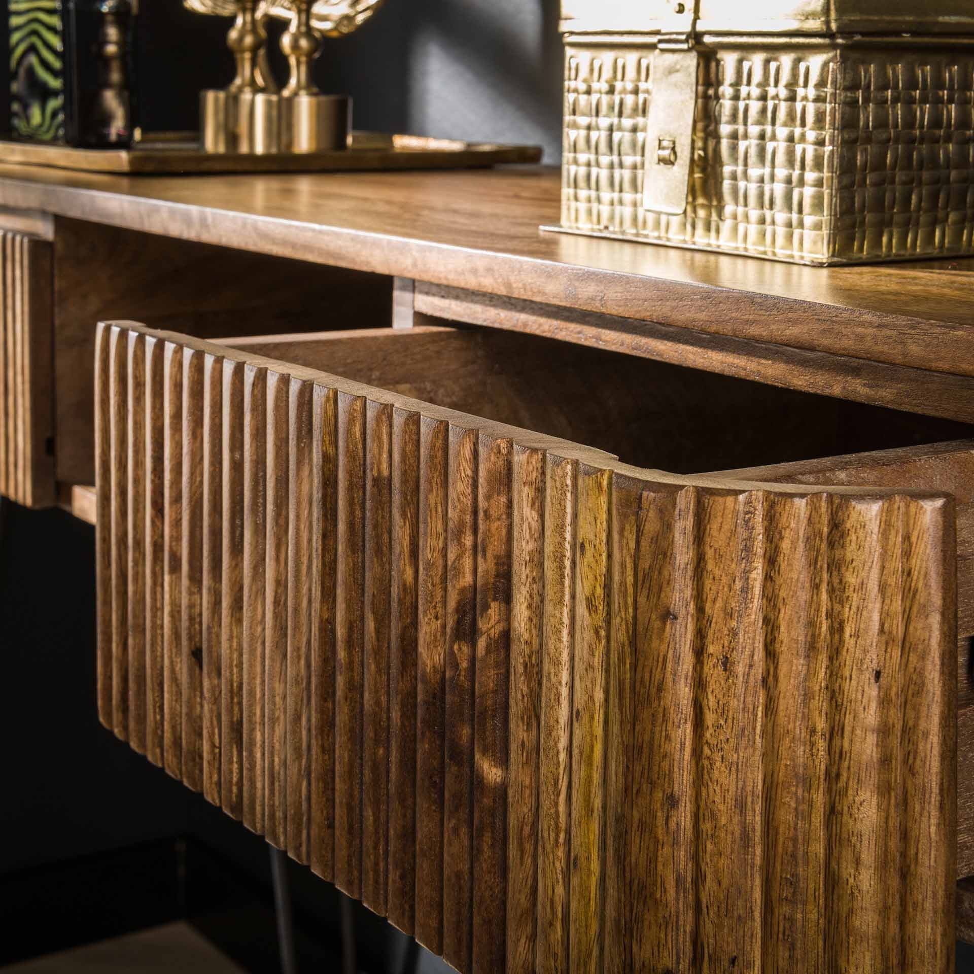 LifestyleFurn Sidetable/Kaptafel 'Sharmila' Mangohout, 110cm