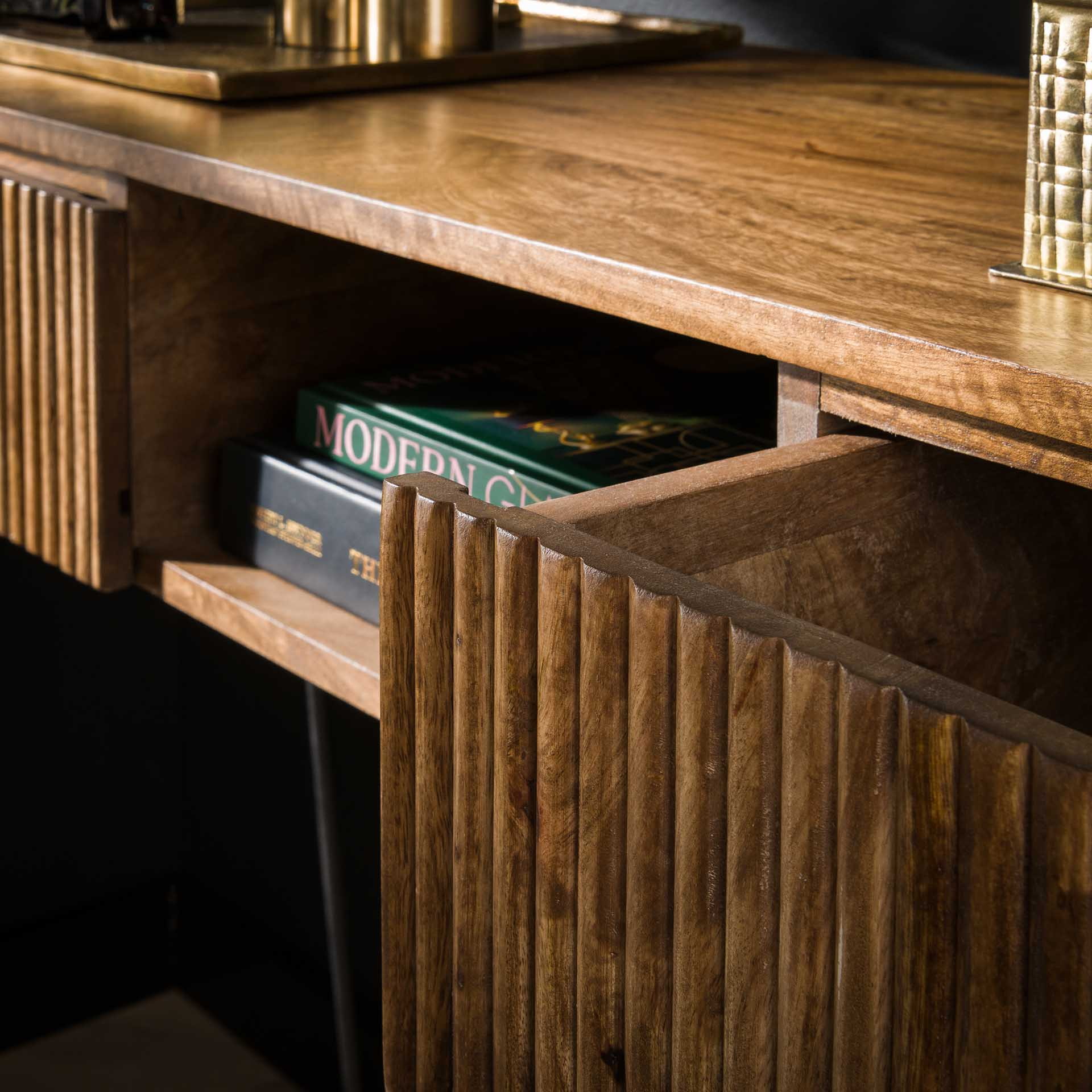 LifestyleFurn Sidetable/Kaptafel 'Sharmila' Mangohout, 110cm