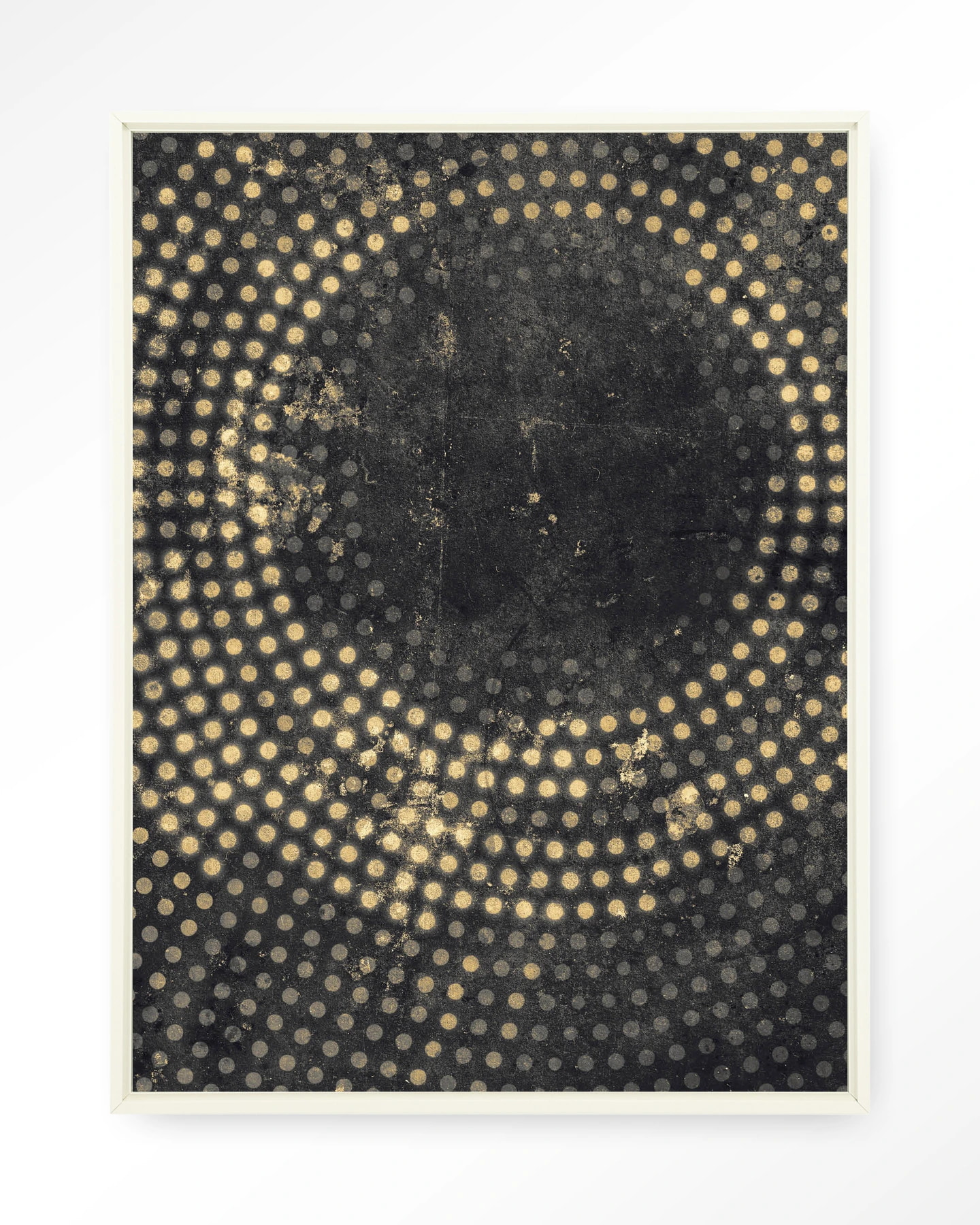 Urban Cotton Wandkleed 'Cala' 145 x 190cm in Floating Frame - off white