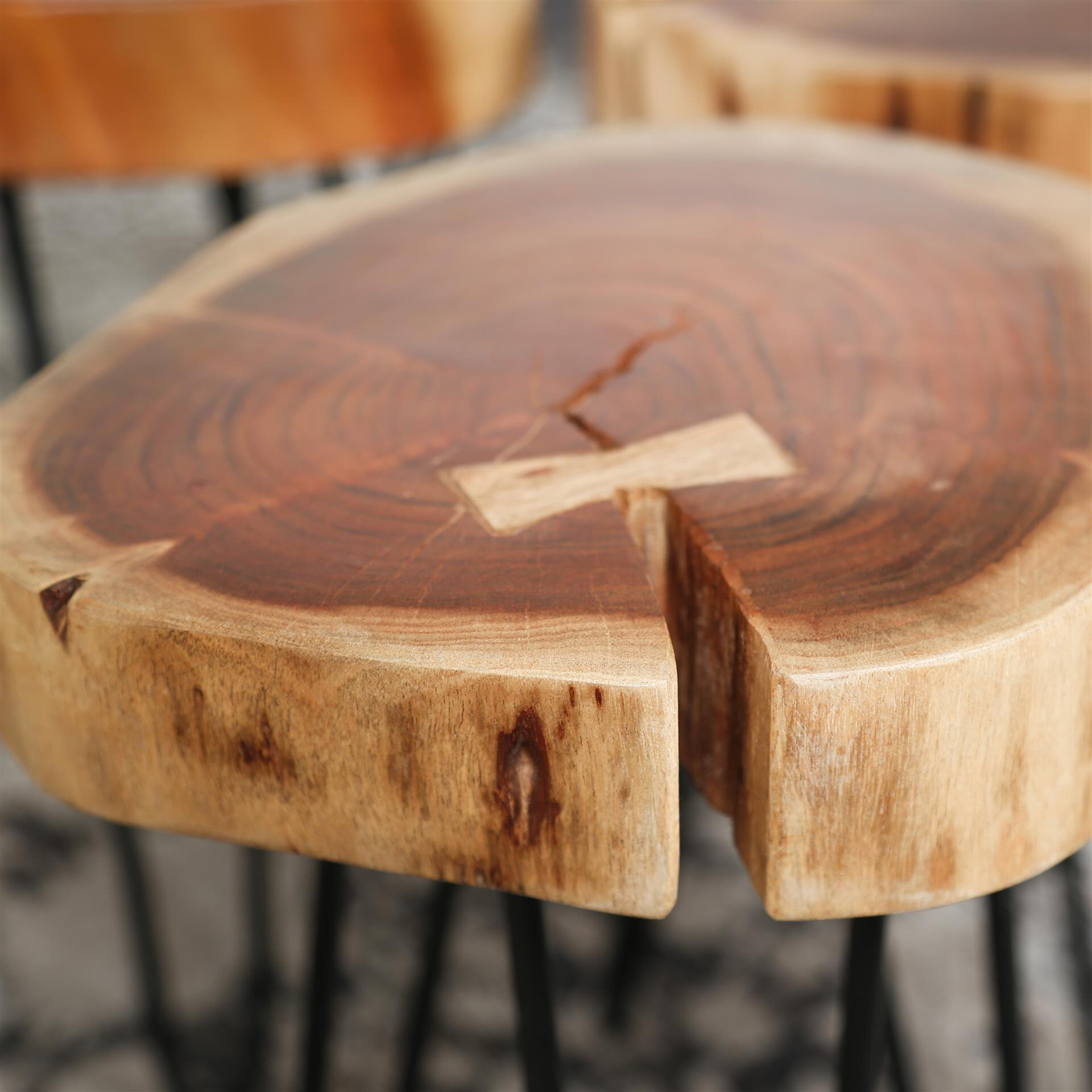 Bijzettafel 'Christian' boomstam, 32cm