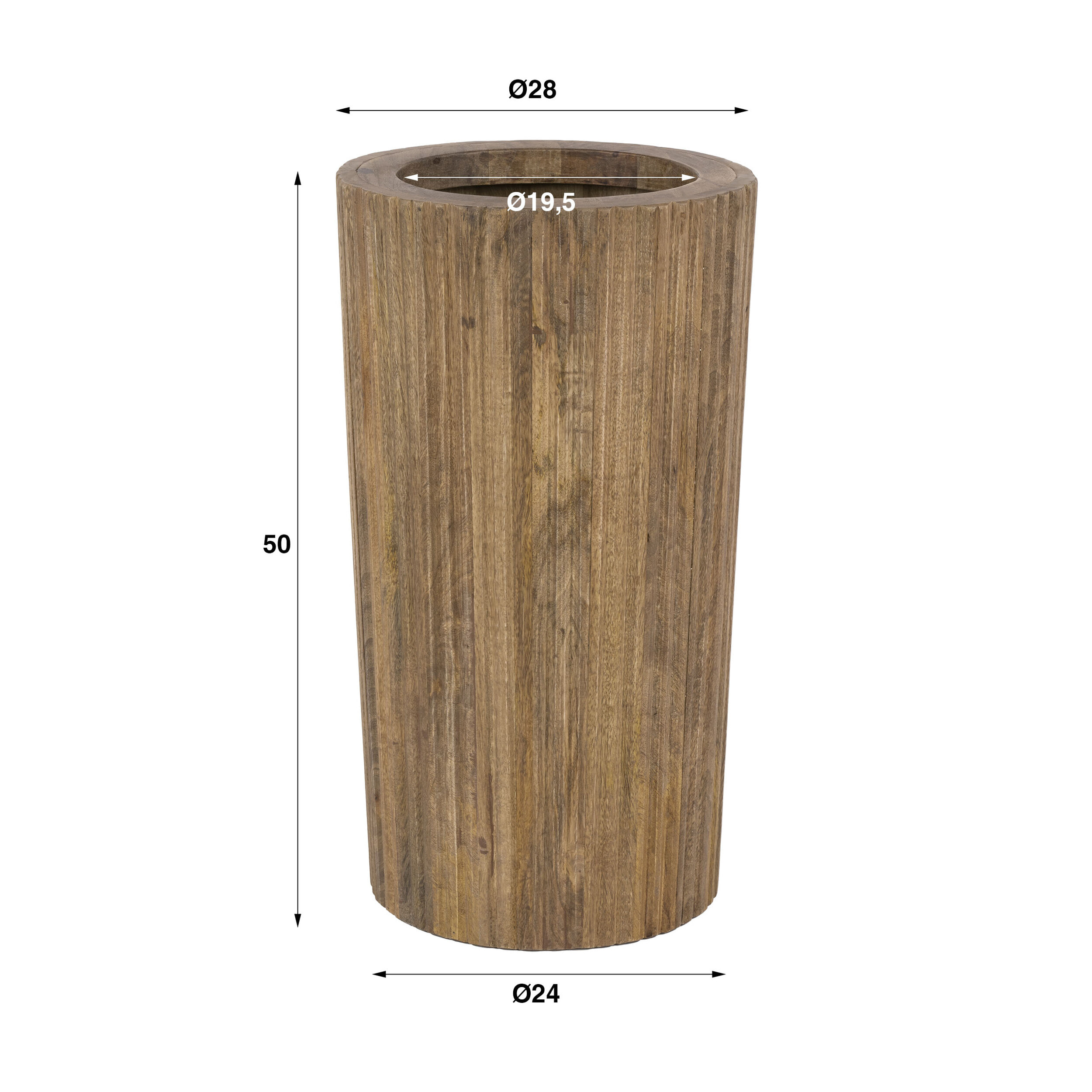 LifestyleFurn Paraplubak 'Sharmila' Mangohout