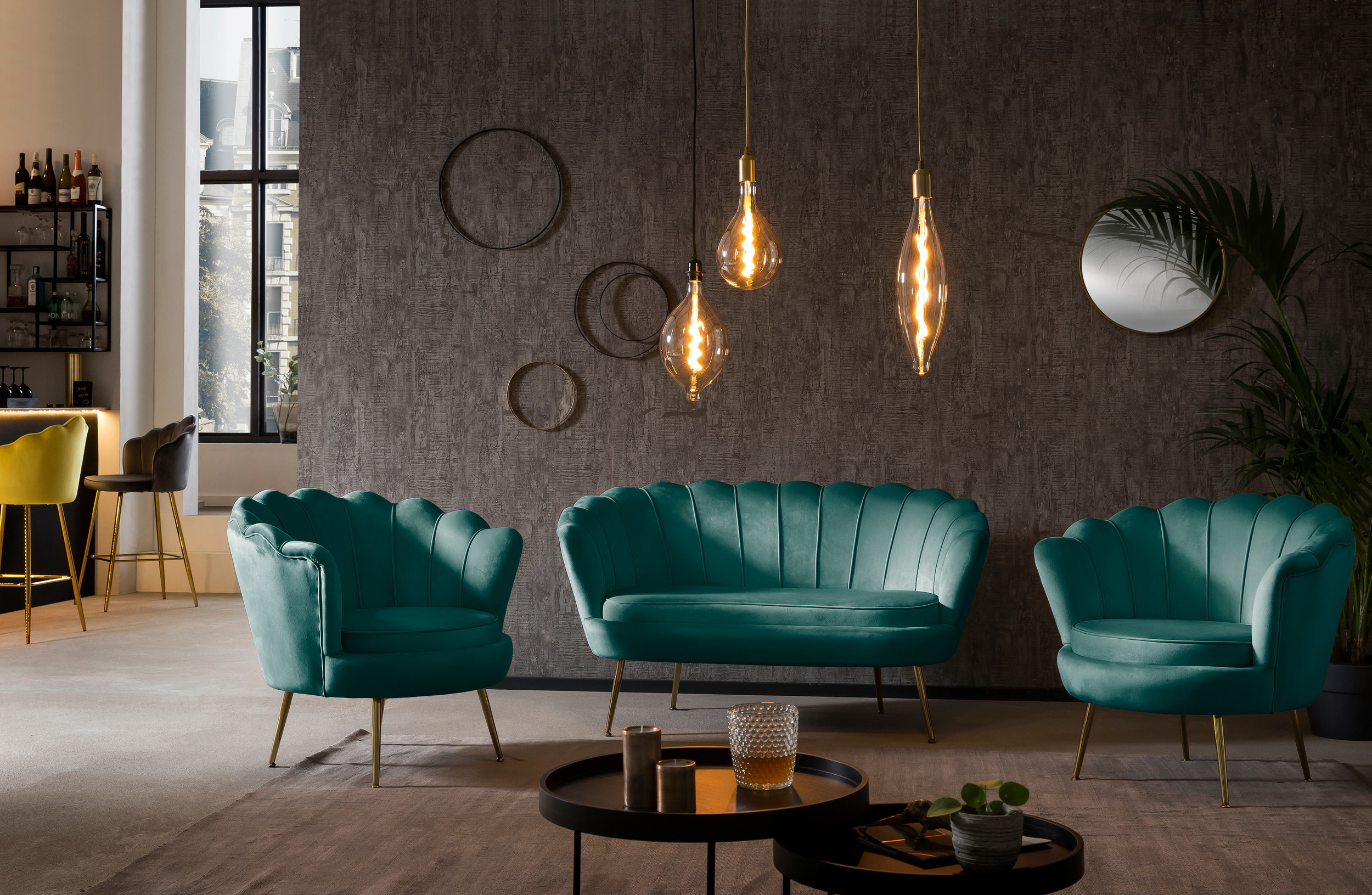 Artistiq Fauteuil 'Lizzy', Velvet, kleur Groen