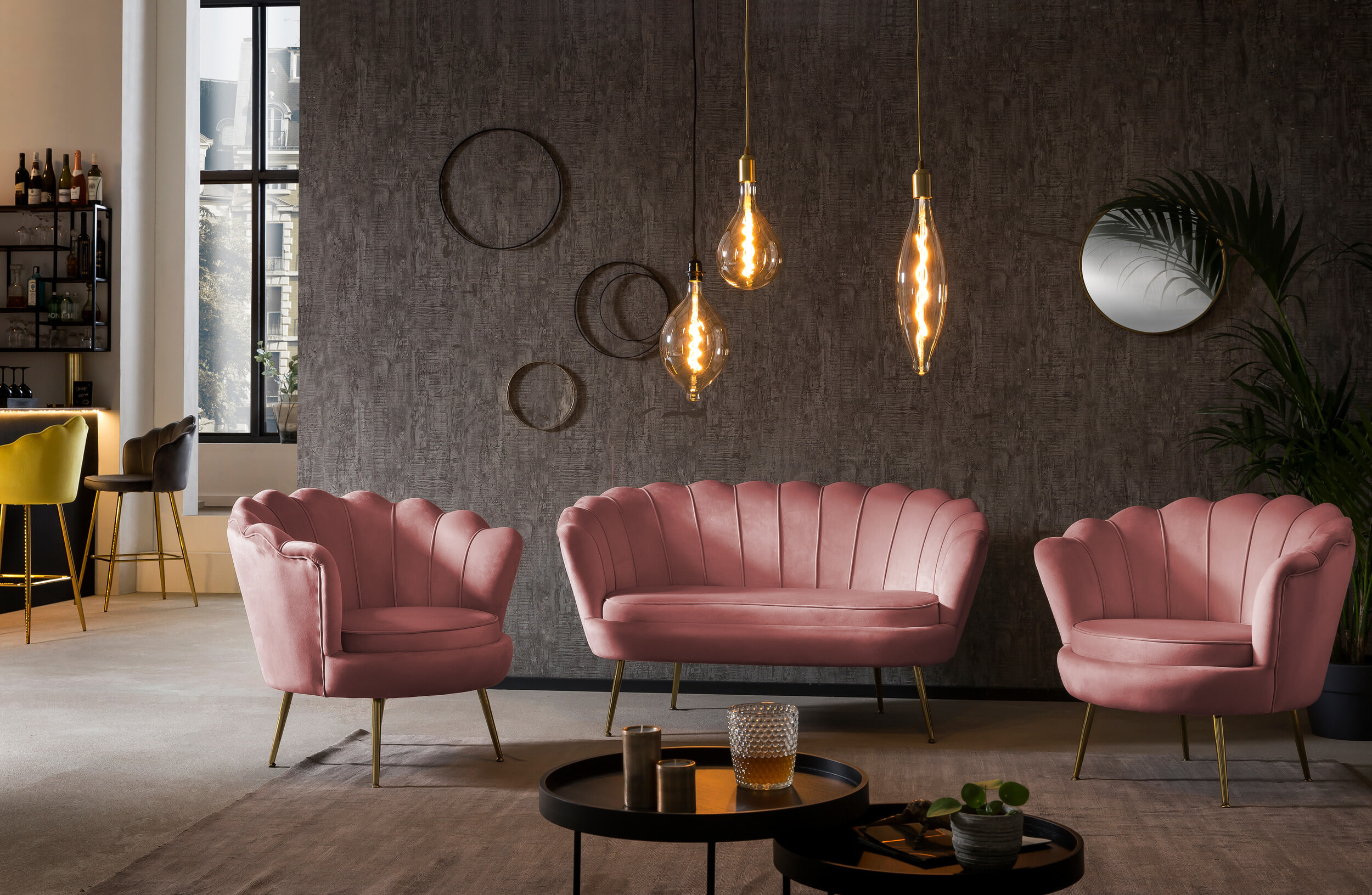 Artistiq Fauteuil 'Lizzy', Velvet, kleur Roze