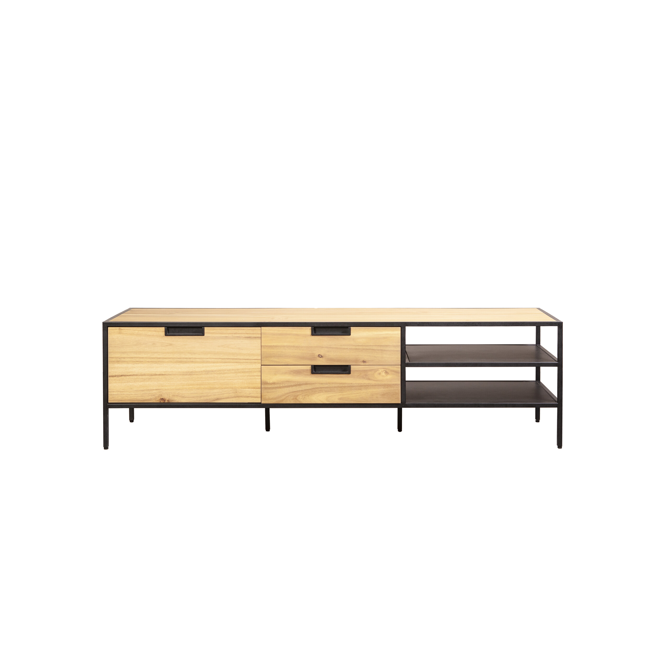 Eleonora Tv-meubel 'Madison' 160cm, kleur naturel Eleonora Tv-meubel 'Madison' 160cm, kleur naturel
