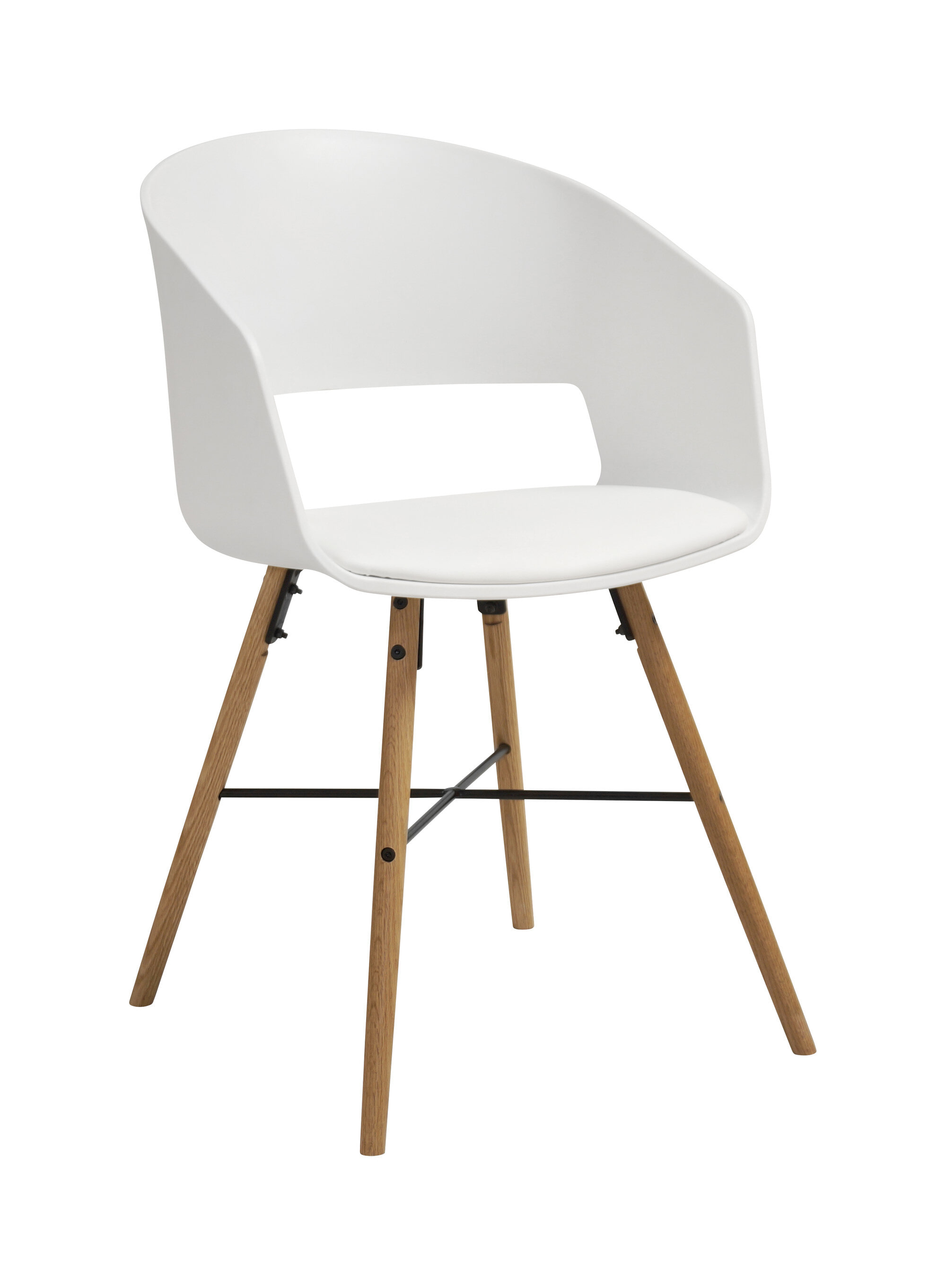Interstil Eetkamerstoel 'Luna', kleur wit