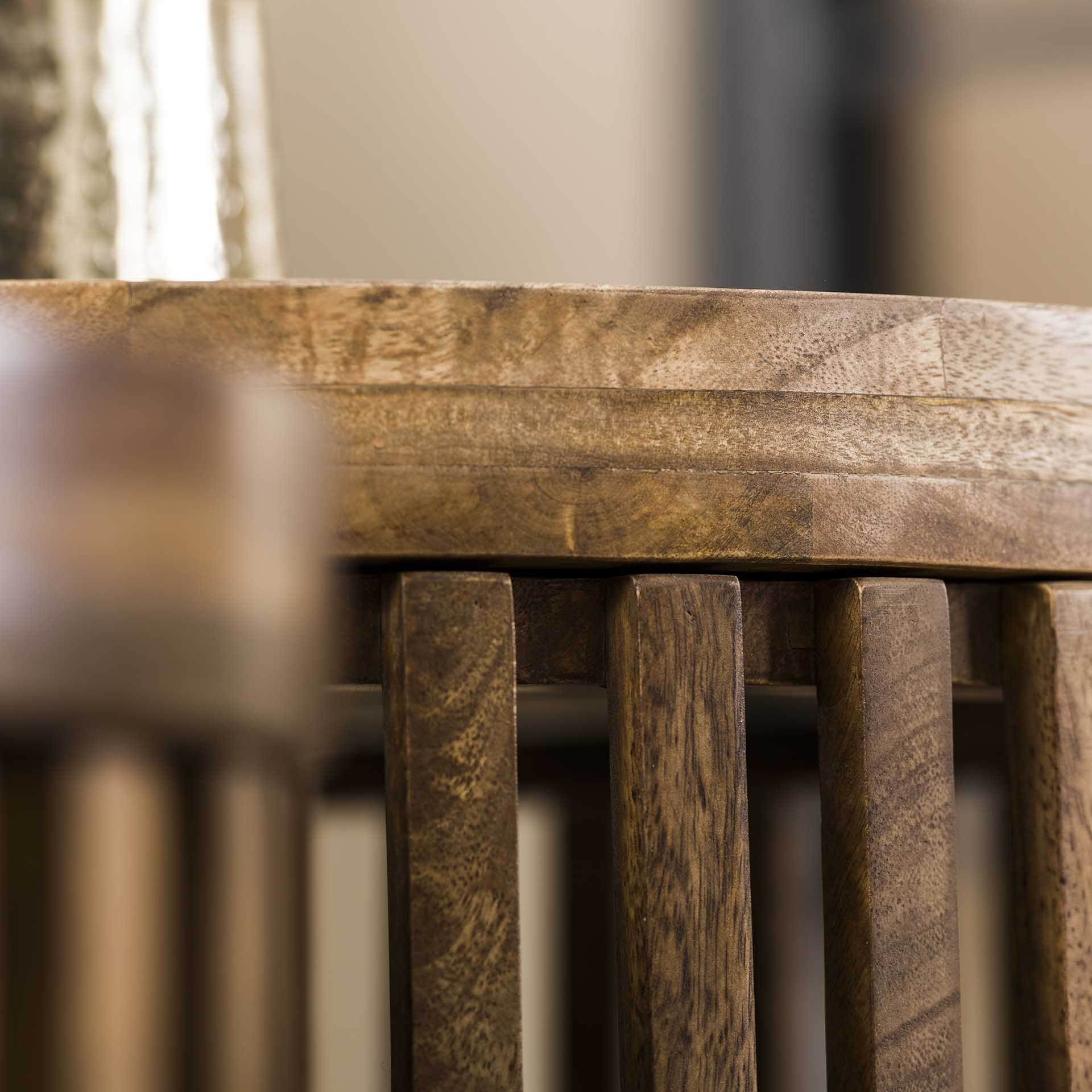 Salontafel 'Twiggy' Mangohout, Set van 2 stuks