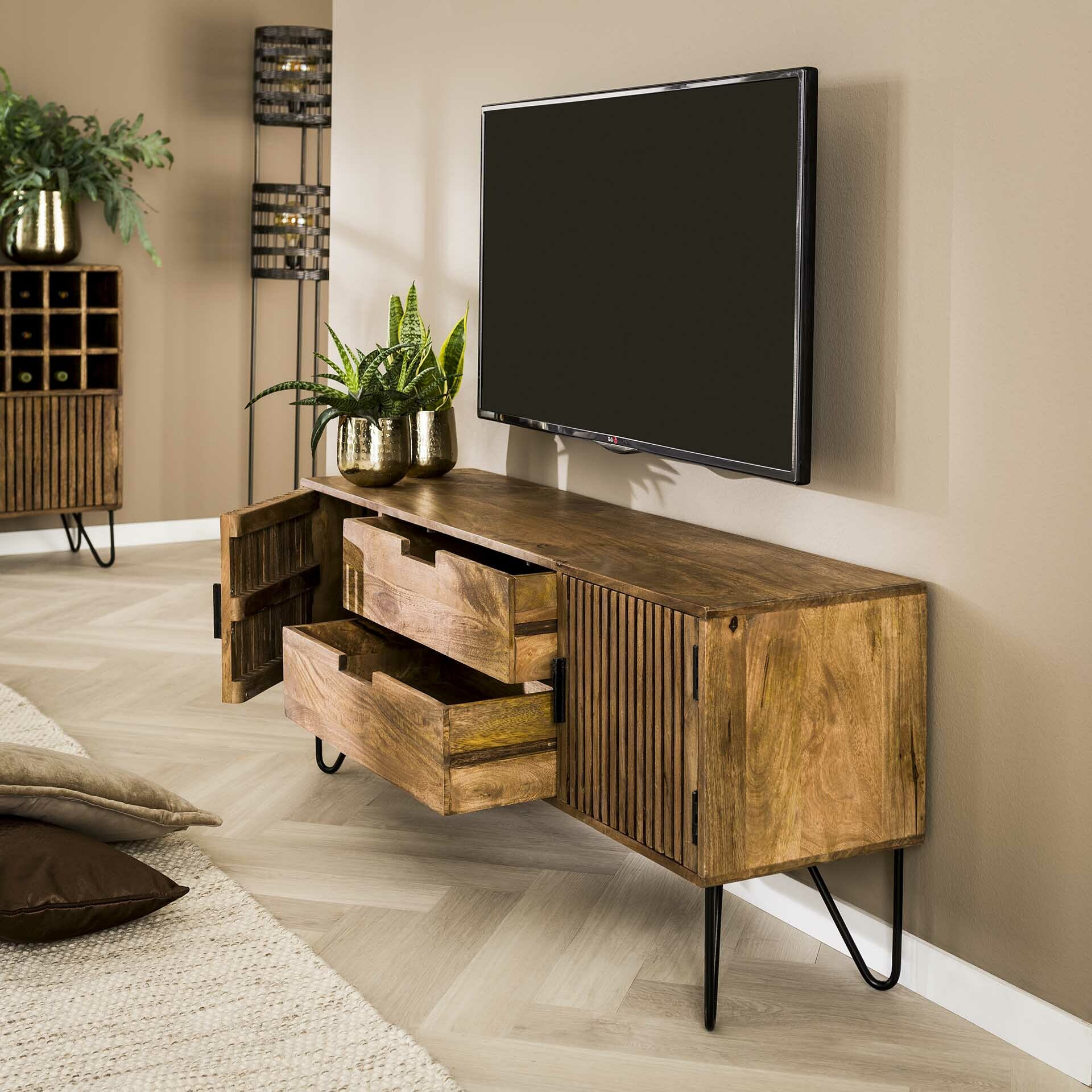 TV-meubel 'Twiggy' Mangohout, 135cm