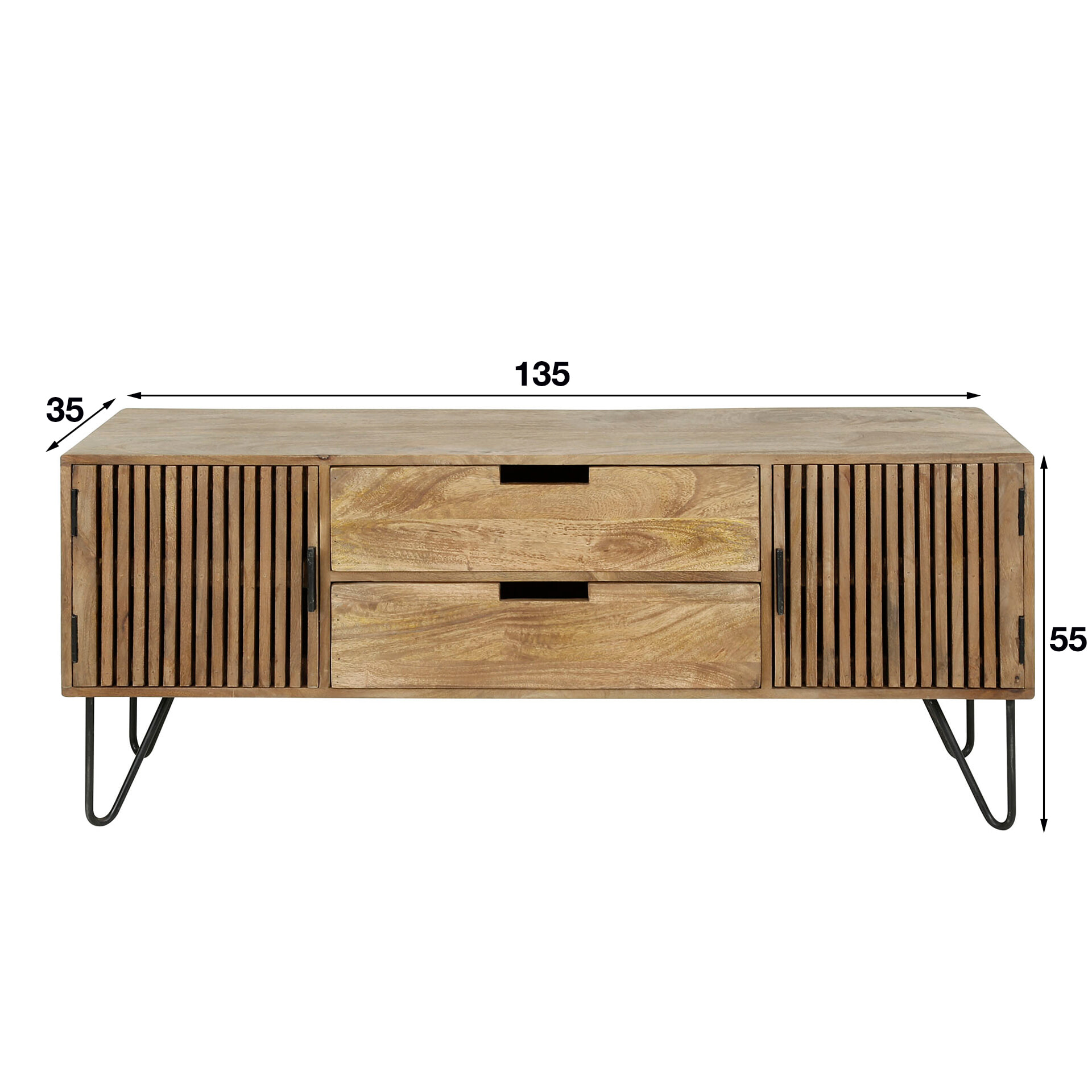 TV-meubel 'Twiggy' Mangohout, 135cm