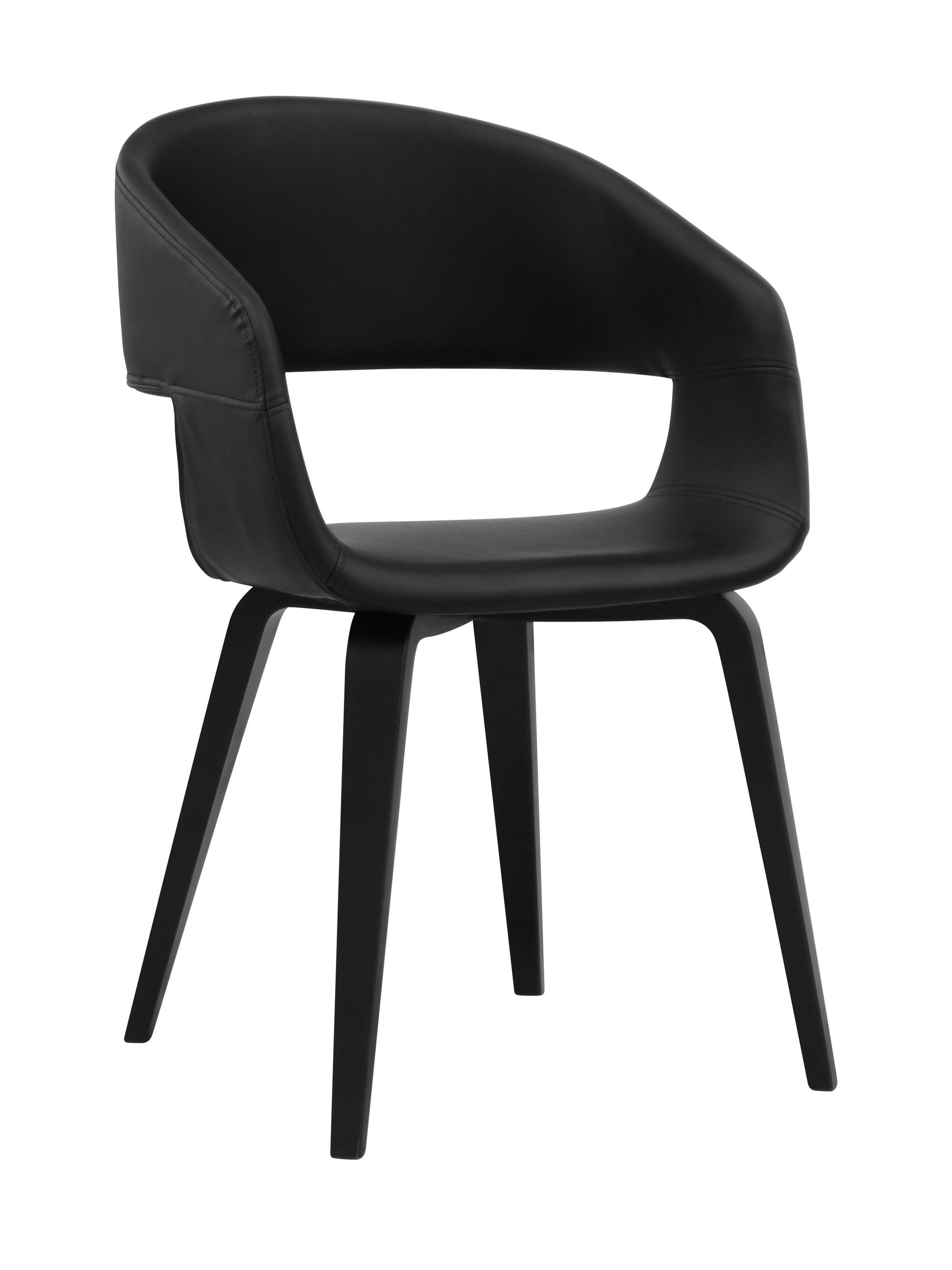 Interstil Eetkamerstoel 'Nova', kleur zwart / zwart Interstil Eetkamerstoel 'Nova', kleur zwart / zwart