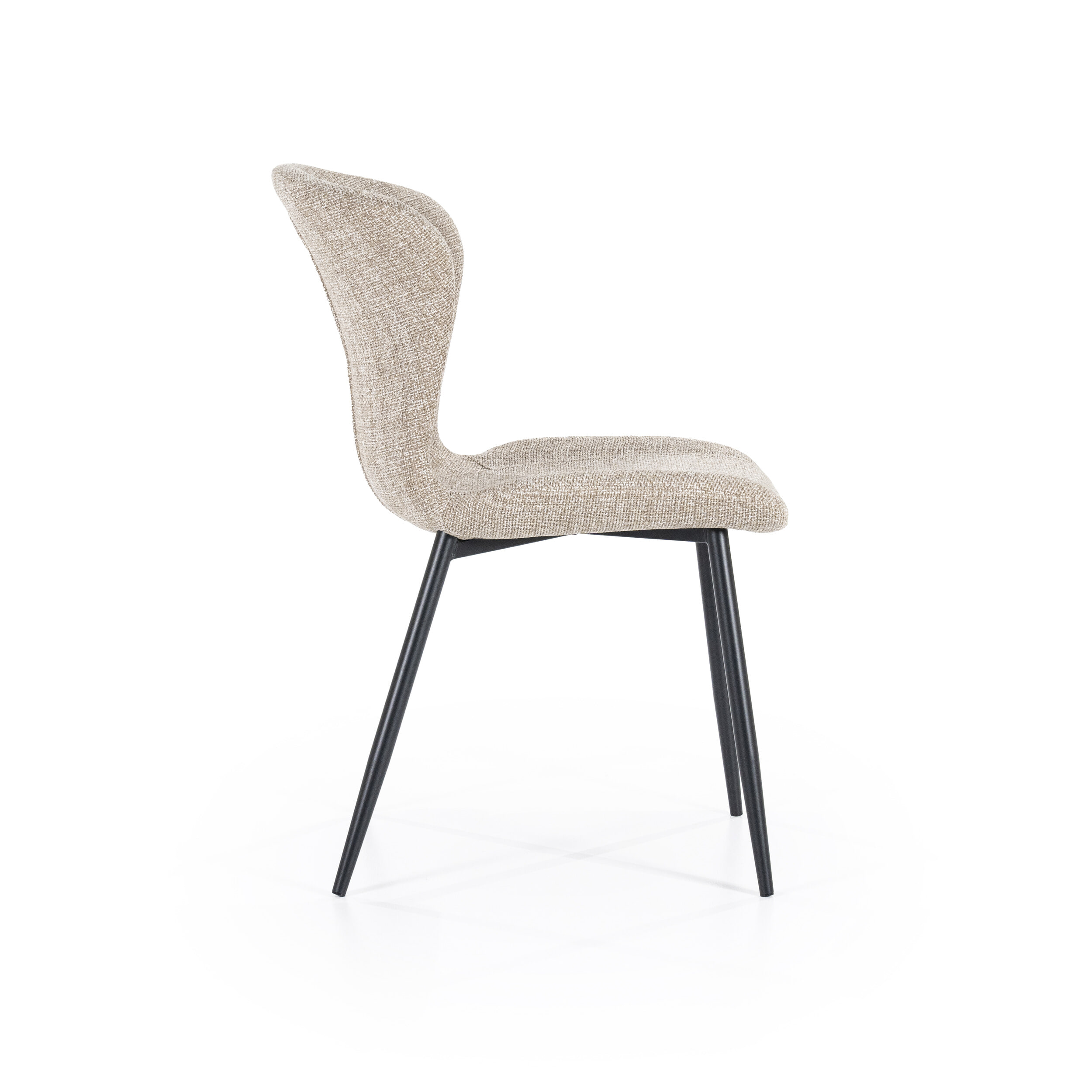 By-Boo Eetkamerstoel 'Spinner' kleur Taupe