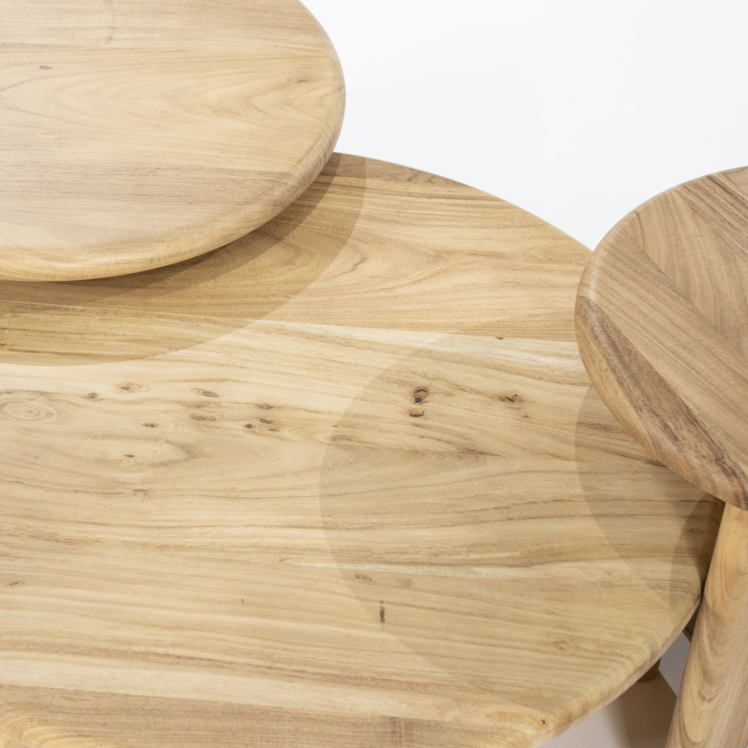 By-Boo Salontafel 'Leoti' Acaciahout, 80cm, kleur Naturel