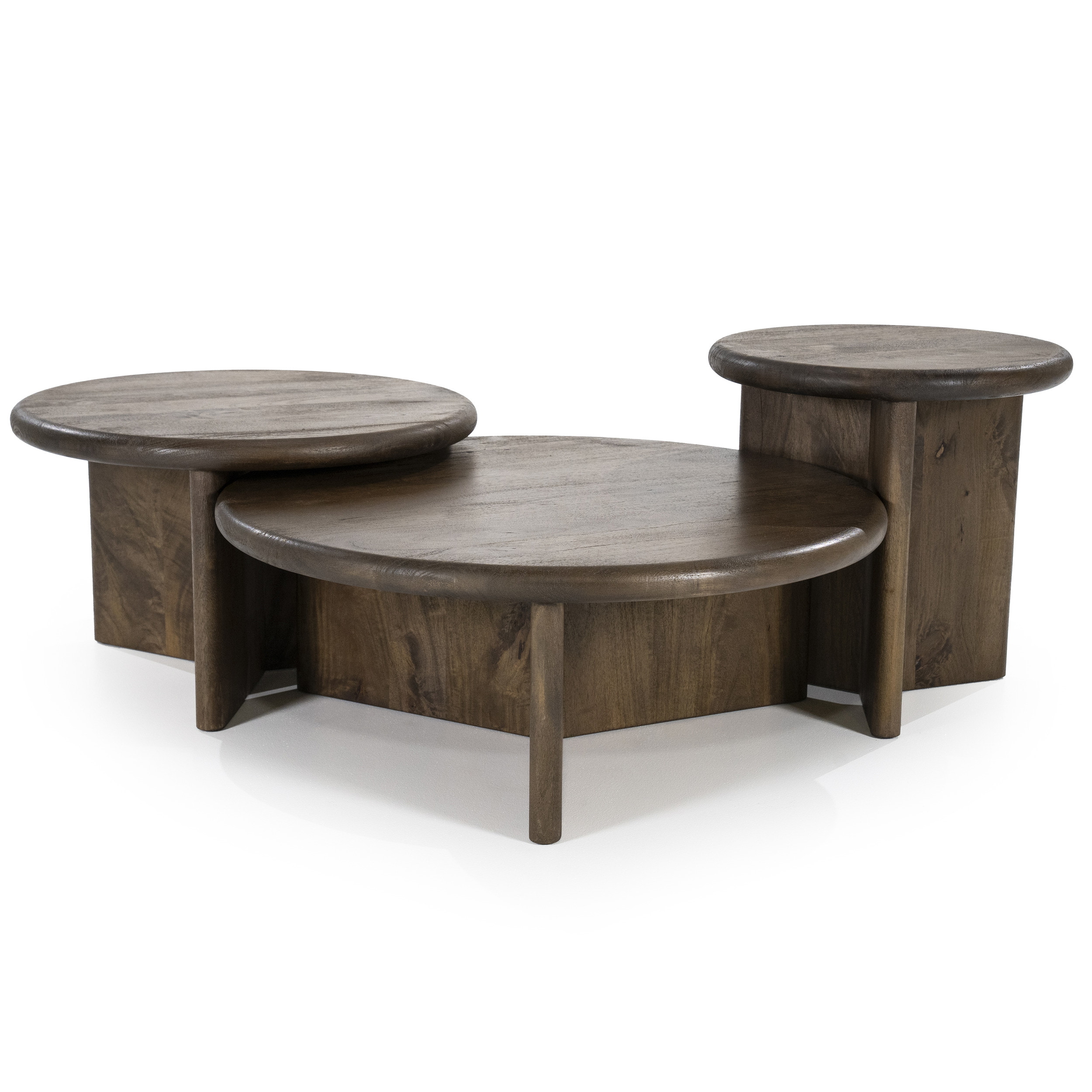 By-Boo Salontafel 'Leoti' Mangohout, 80cm, kleur Bruin