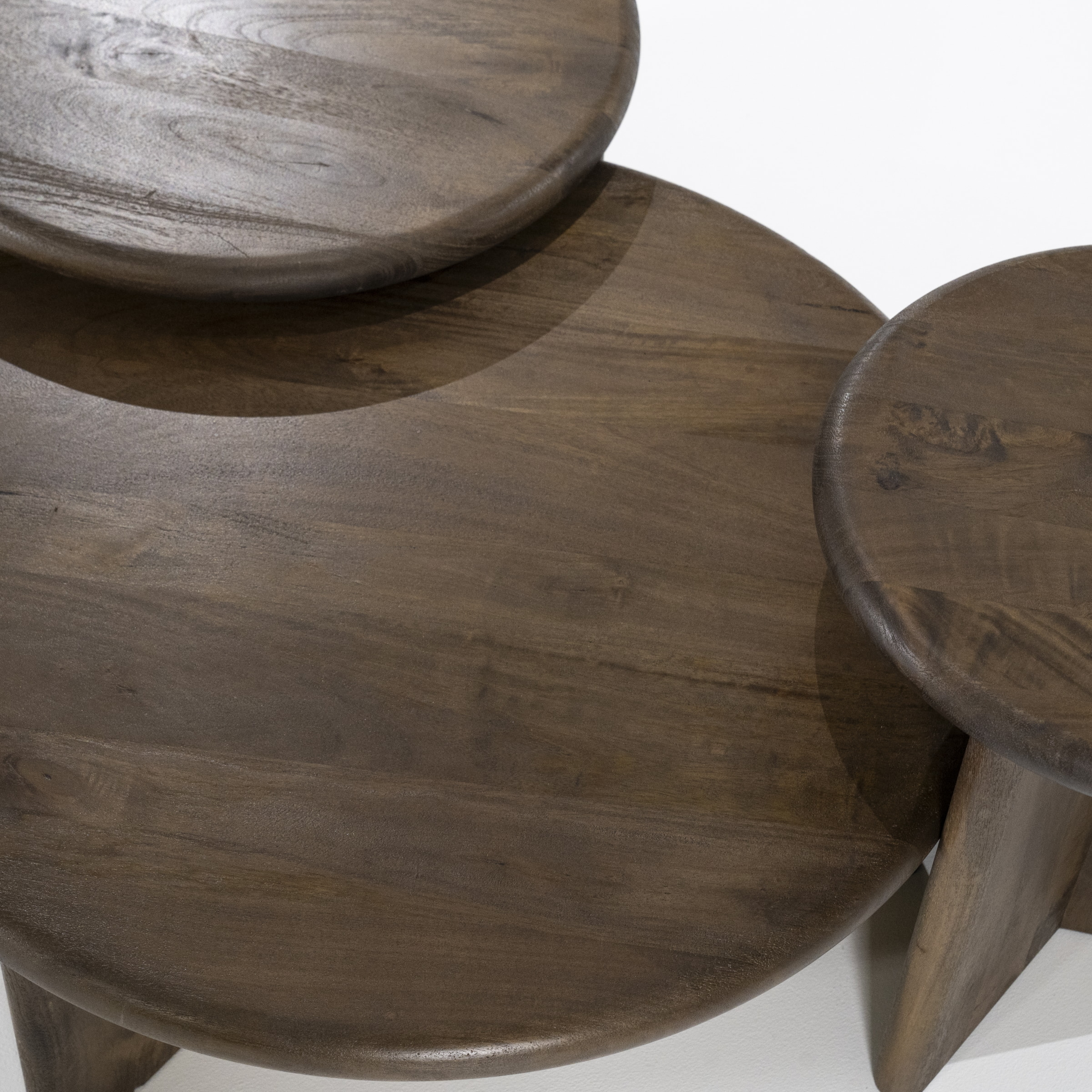By-Boo Salontafel 'Leoti' Mangohout, 80cm, kleur Bruin