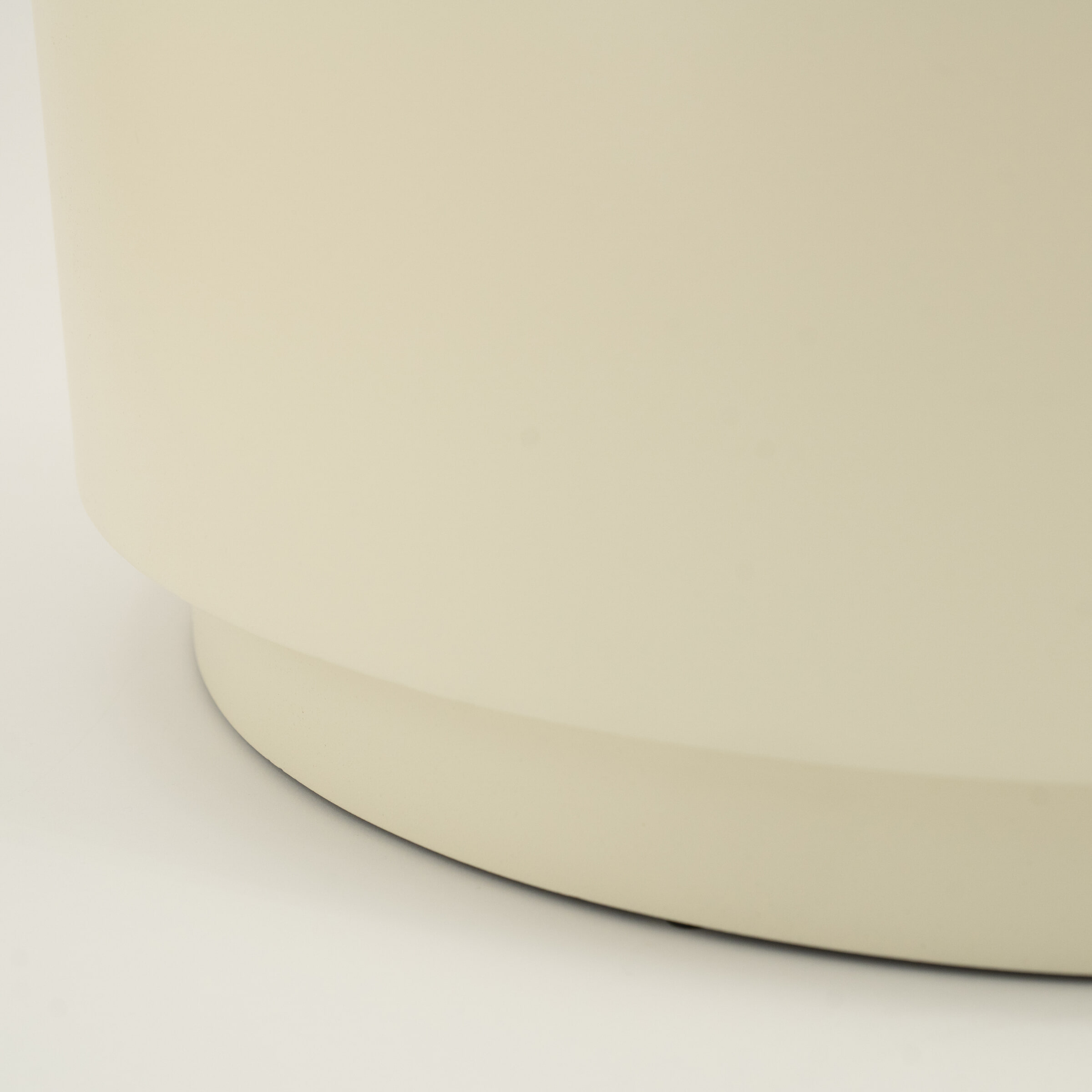 By-Boo Ronde Salontafel 'Mesita' 60cm metaal, kleur Beige