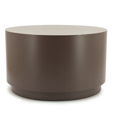 By-Boo Ronde Salontafel 'Mesita' 60cm metaal, kleur Donker Taupe