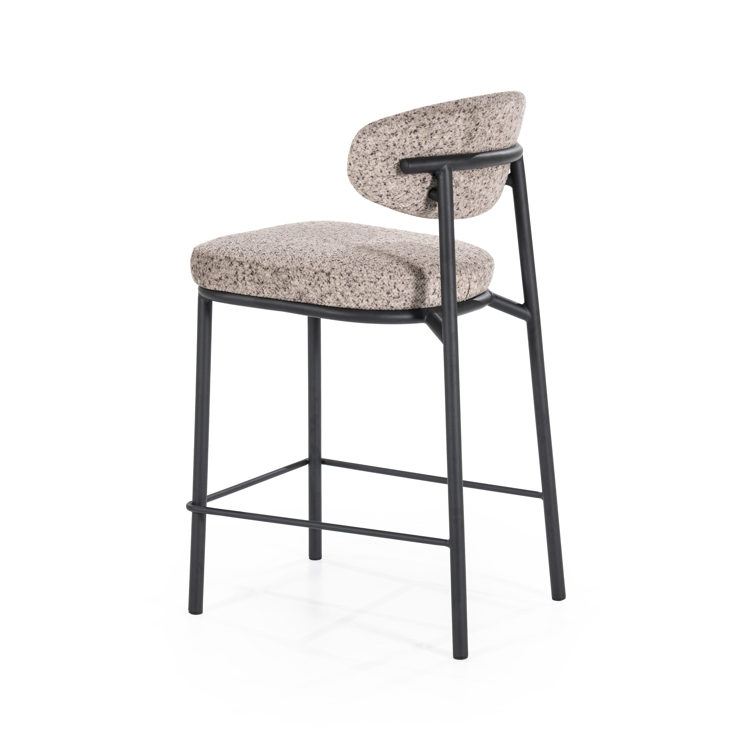By-Boo Barkruk 'Jari' kleur Taupe (zithoogte 66cm)