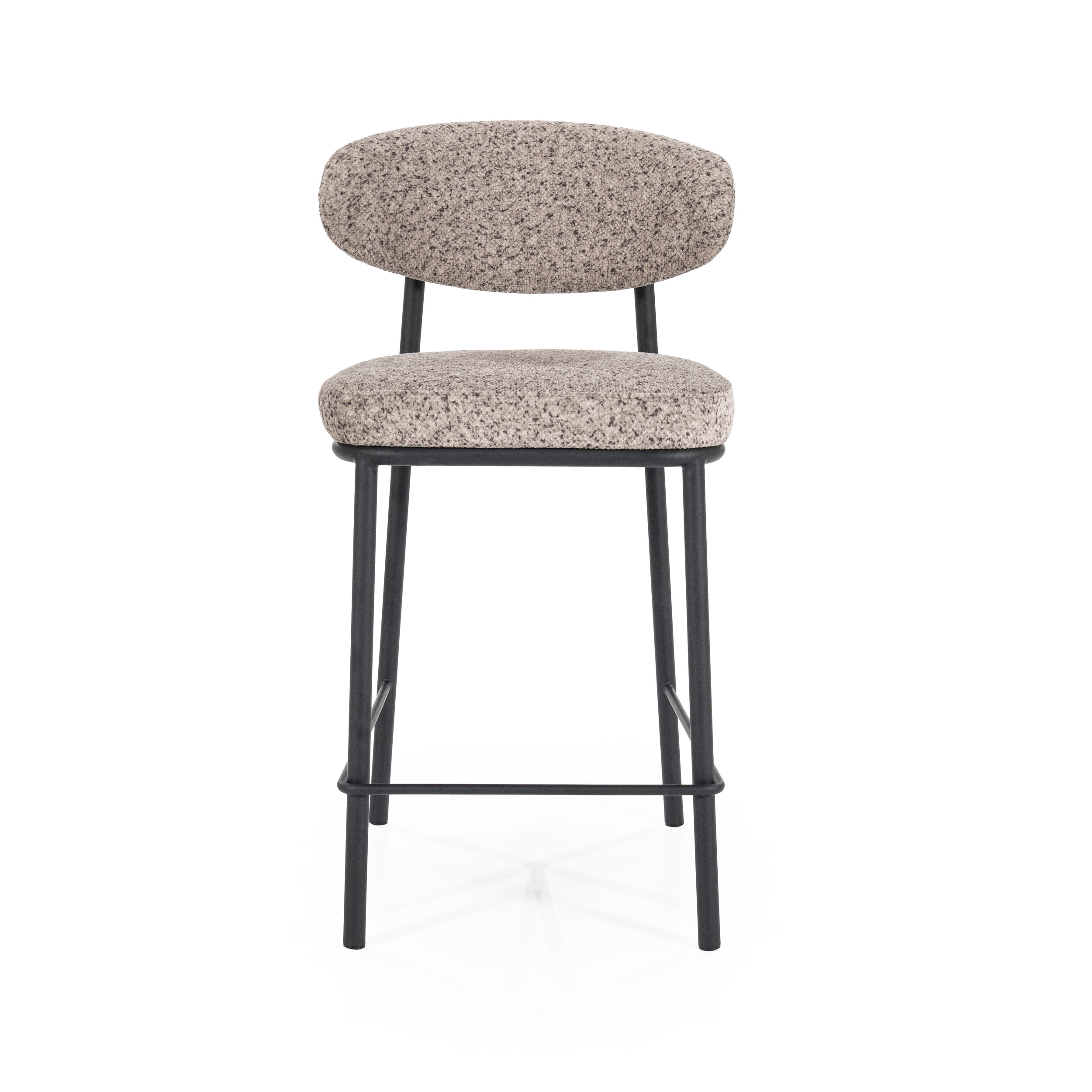 By-Boo Barkruk 'Jari' kleur Taupe (zithoogte 66cm)